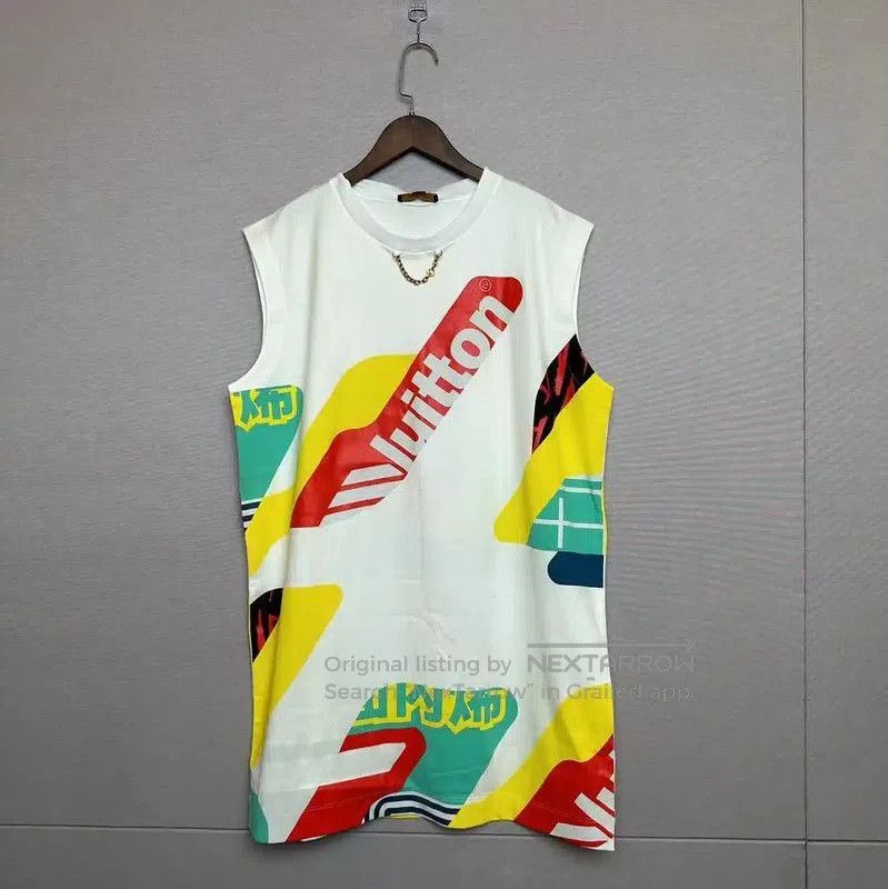 Louis Vuitton Louis Vuitton Summer Sleeveless Dress in White . Size XL / US 12-14 / IT 48-50 - 1 Thumbnail
