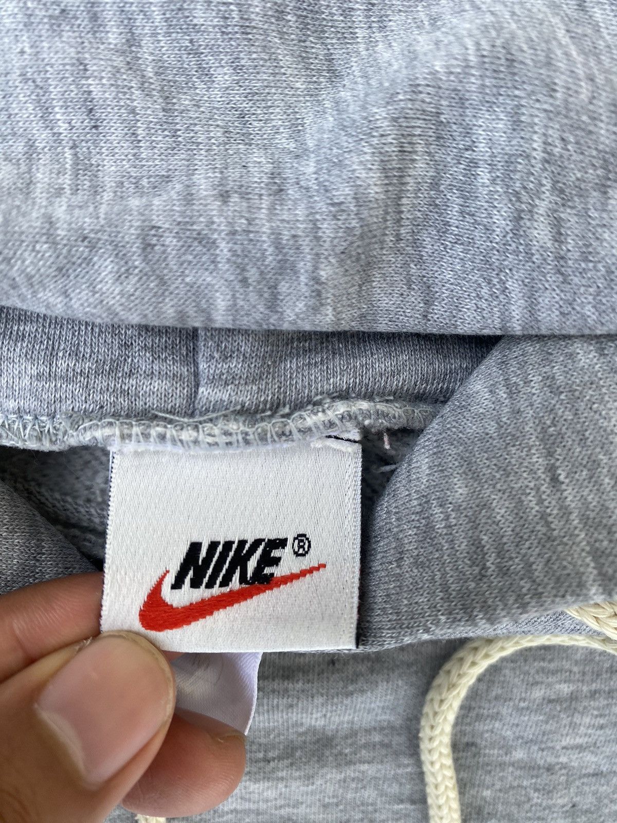 Vintage Vintage 90’s Nike Small Swoosh Hoodie Size US XL / EU 56 / 4 - 5 Thumbnail