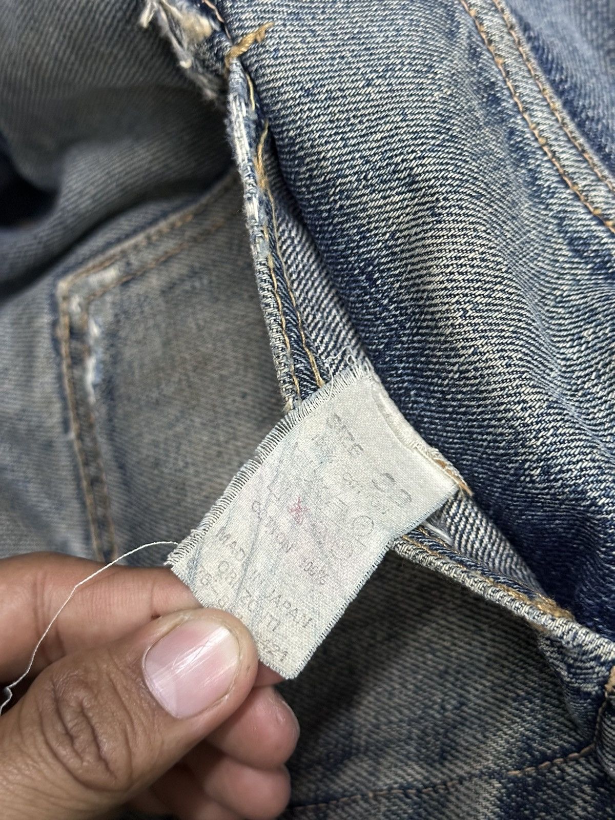 Denime Distress Vintage Denim Selvedge . Size US 32 / EU 48 - 14 Thumbnail