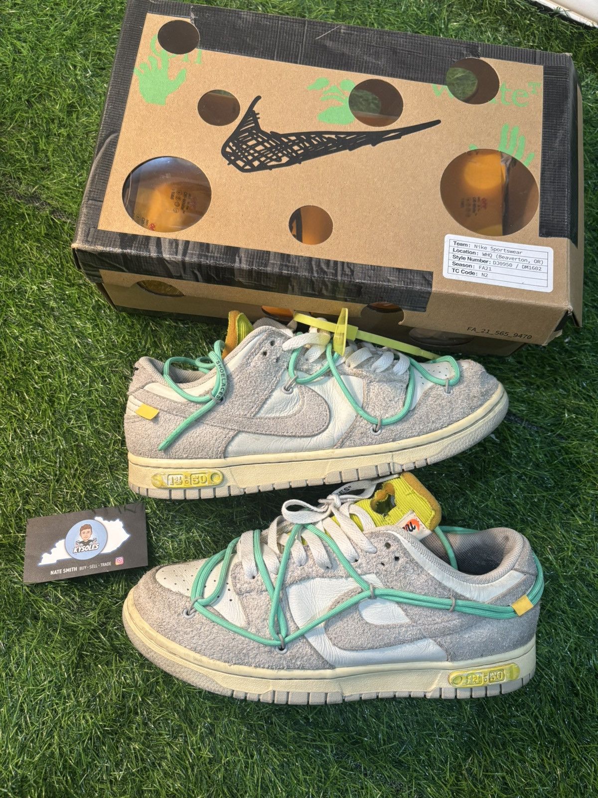 Nike Nike off white dunk low lot 14 Size US 8.5 / EU 41-42 - 1 Thumbnail