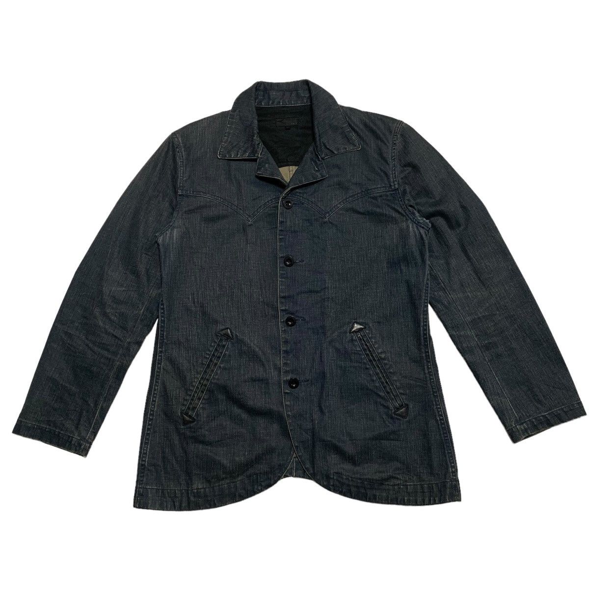 image of Beams Plus Beams Denim Jacket in Blue, Men's (Size Medium)