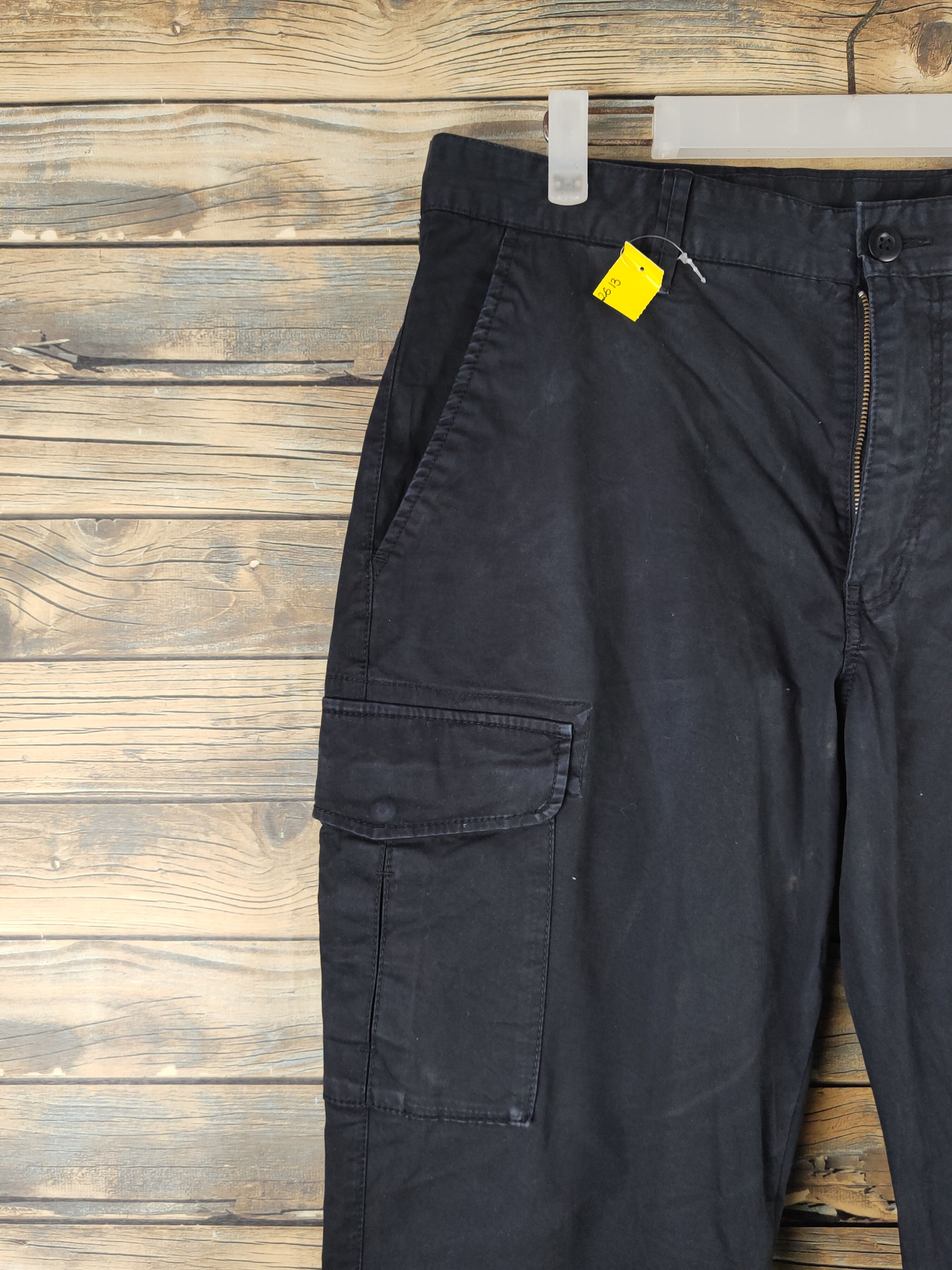 Japanese Brand DL Uniqlo Black Multipocket Cargo Pants #2613 Size US 33 - 3 Thumbnail