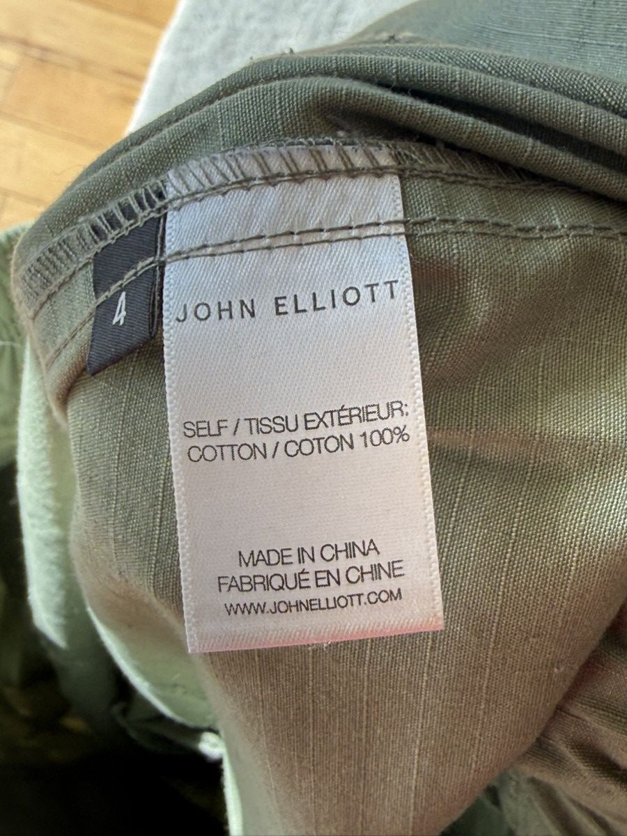 John Elliott John Elliot Cotton Blend Cargo Trousers Size US 36 / EU 52 - 4 Thumbnail