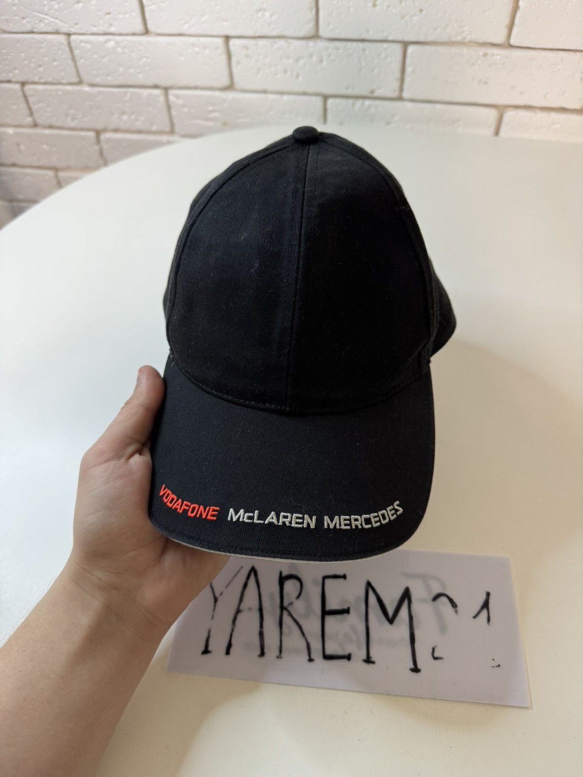 Vintage Vodafone McLaren Mercedes vintage cap hat Size ONE SIZE - 2 Thumbnail