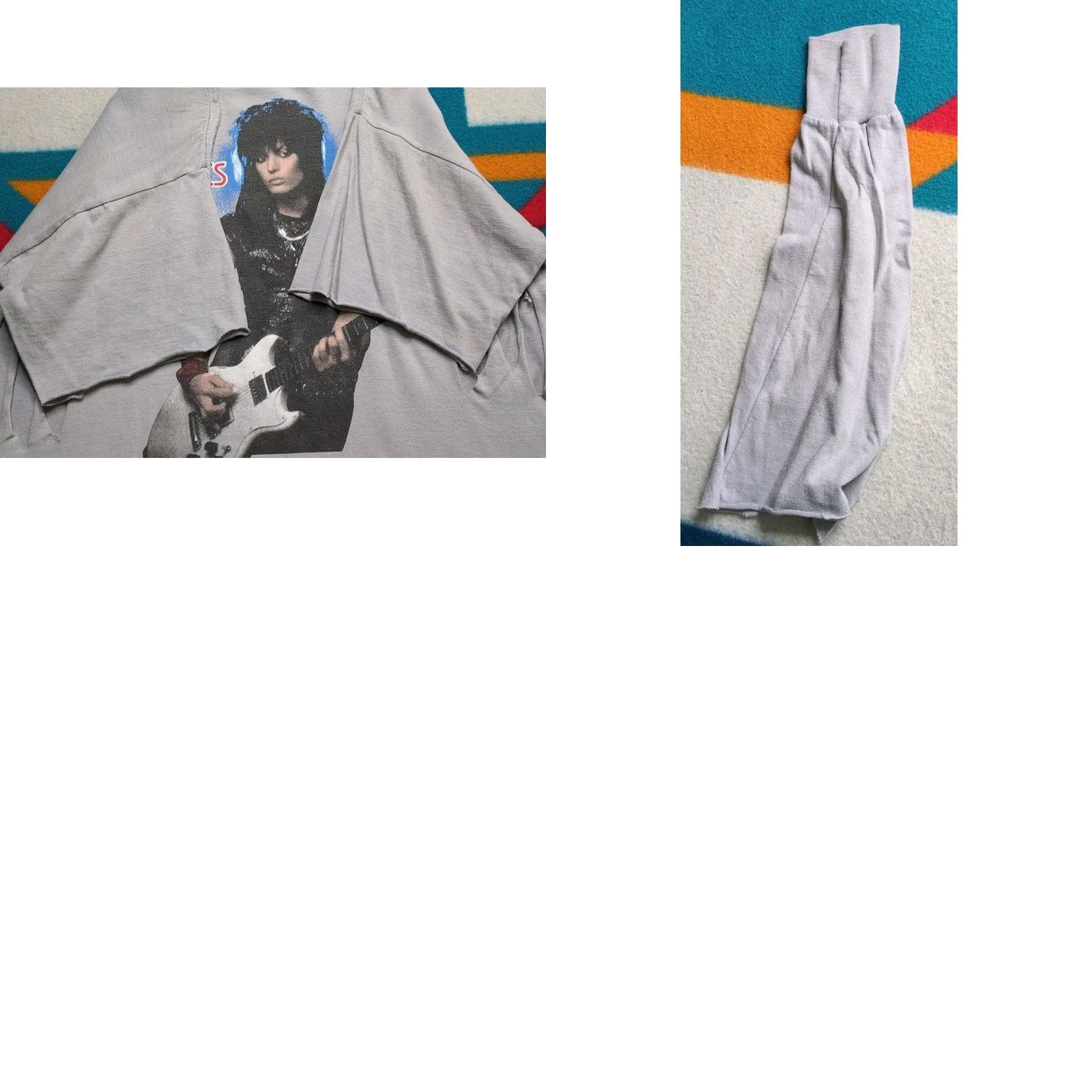 Thrasher VINTAGE Joan Jett And The Black Hearts Shirt Tour 1984 XL Gray Chopped Thrashed Size US XL / EU 56 / 4 - 8 Thumbnail
