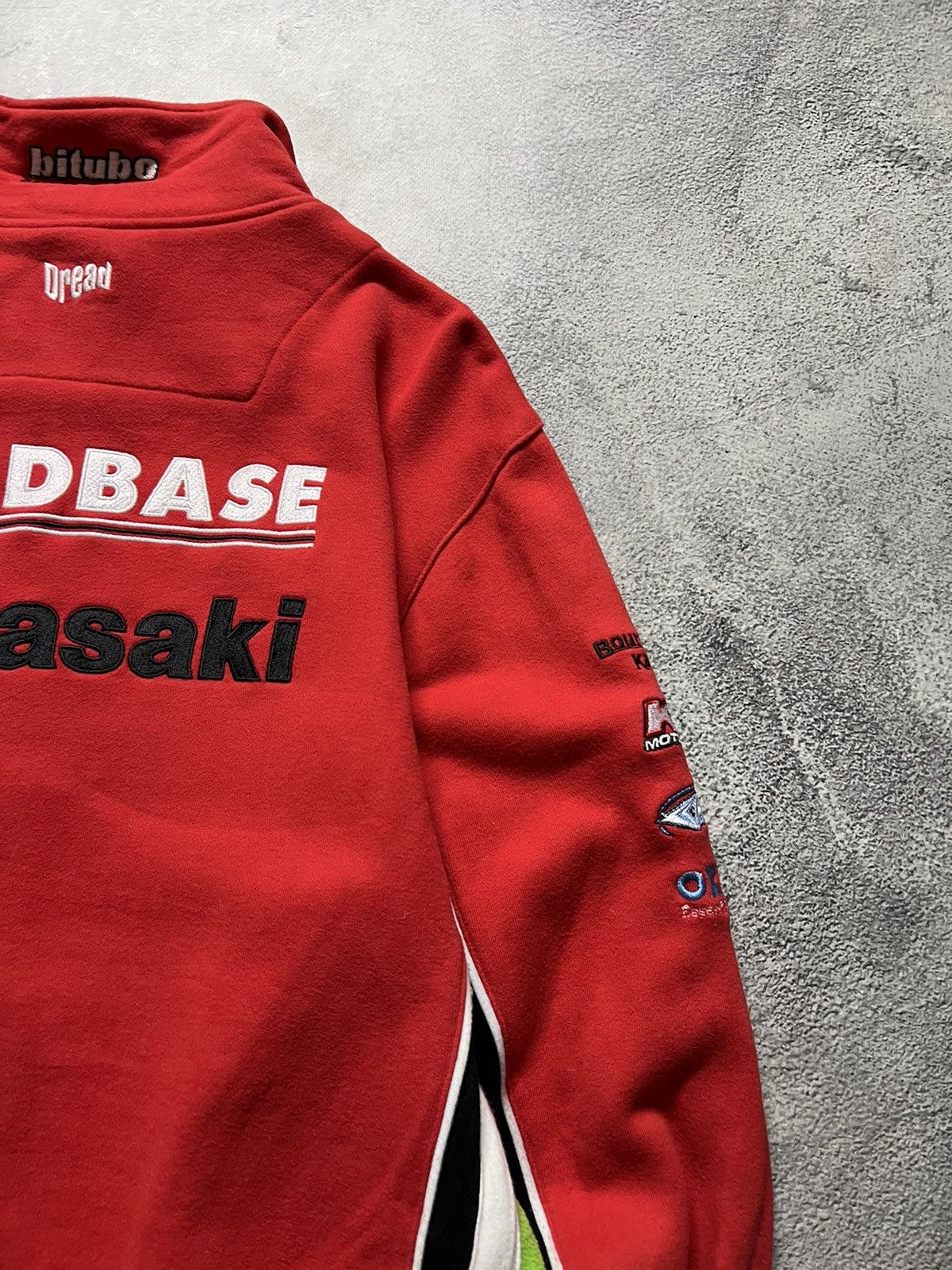 Vintage Vintage Y2k Kavasaki ❤️ Buldbase Racing Zip Sweatshirt 00’s Size US L / EU 52-54 / 3 - 15 Thumbnail