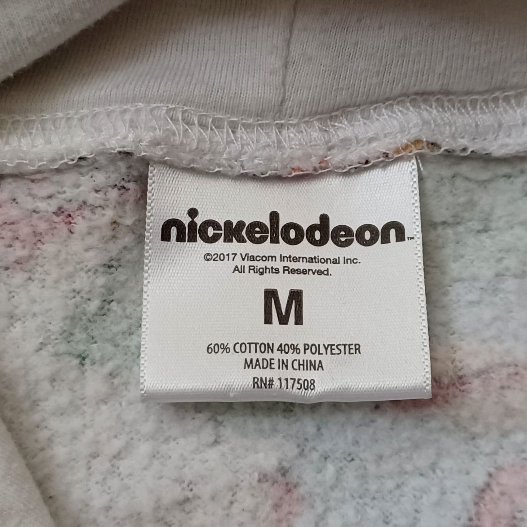 Nickelodeon Nickelodeon Rugrats Hoodie Mens M Ivory All Over Print Chuckie Finster Pockets Size US M / EU 48-50 / 2 - 2 Thumbnail