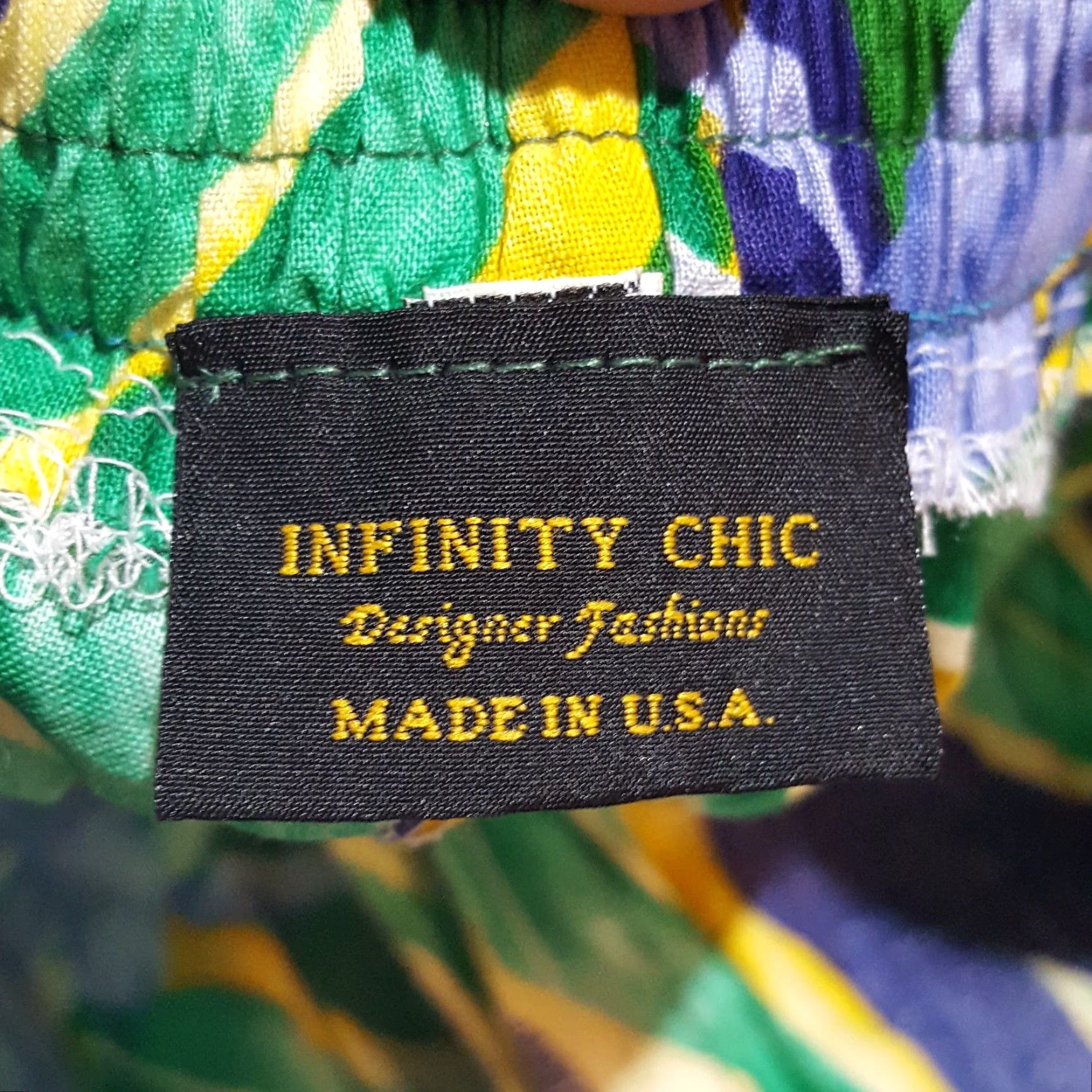 Vintage VINTAGE Infinity Chic Orchid Flower Women's Paper Bag USA Stretch High Waist Outdoor Shorts Size 28" / US 6 / IT 42 - 7 Thumbnail