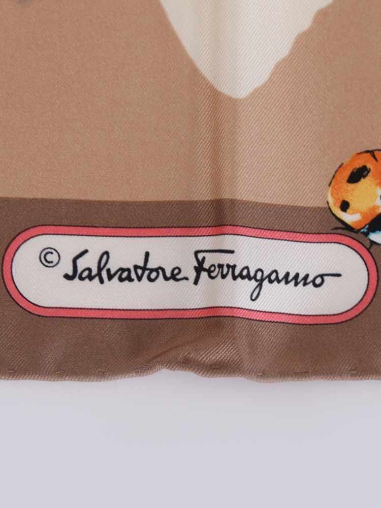 Salvatore Ferragamo o1s1rm1024 Size: 90x90 Cm / Scarf in Multicolor Size ONE SIZE - 5 Thumbnail