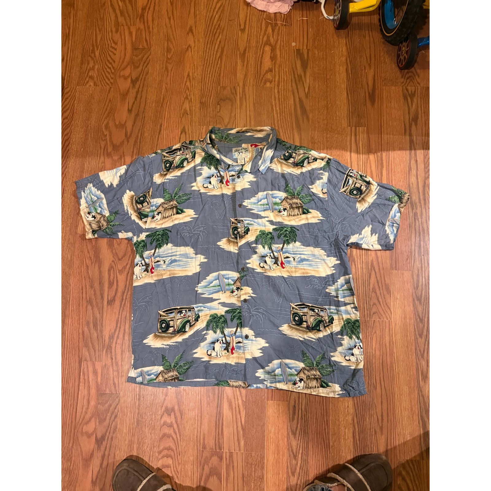 Big Dogs Vintage Big Dog Hawaiian Shirt Made in USA – Size 3X Size US XXL / EU 58 / 5 - 1 Thumbnail