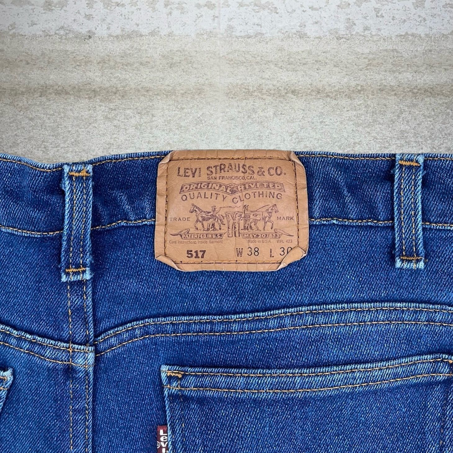 Levi's Vintage 90s Levis 517 Jeans 38x30 Bootcut Flared Dark Wash Size US 38 / EU 54 - 4 Thumbnail