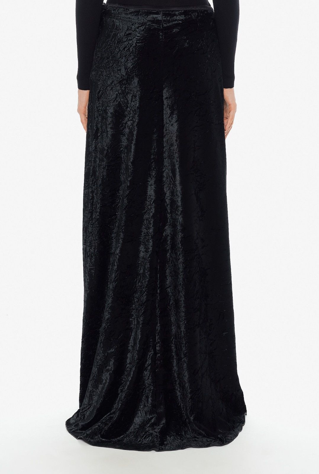 Ann Demeulemeester Last Size Ann Demeulemeester Black Long Velvet Skirt Size 26" / US 2 / IT 38 - 3 Thumbnail
