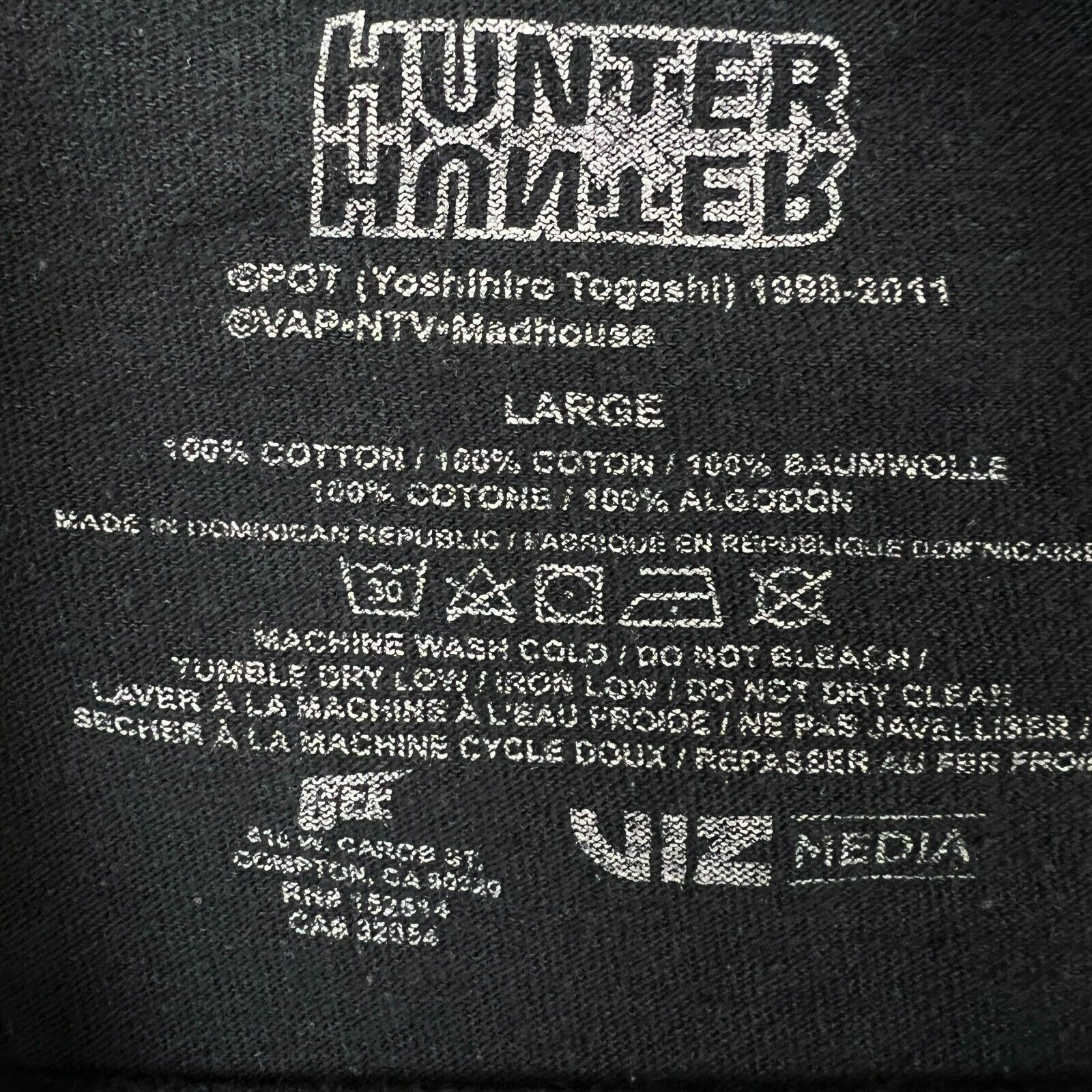 Anime × Cartoon Network × Vintage 2011 Hunter x Hunter T Shirt Mens Anime Short Sleeve Tee Size US M / EU 48-50 / 2 - 5 Thumbnail