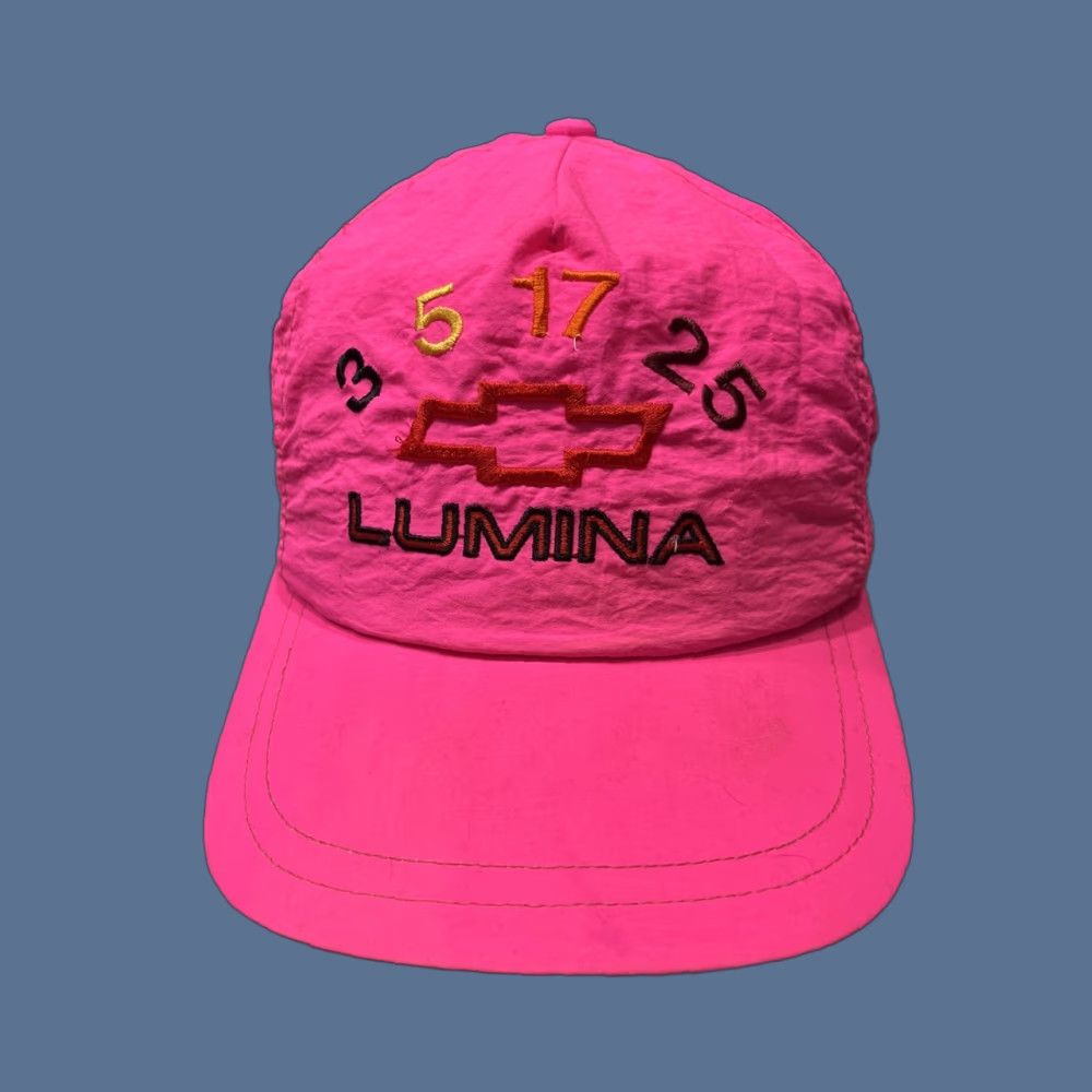 NASCAR VINTAGE Chevrolet Hat Cap Pink Bold Lumina Snapback NASCAR Cap? Size ONE SIZE - 1 Thumbnail