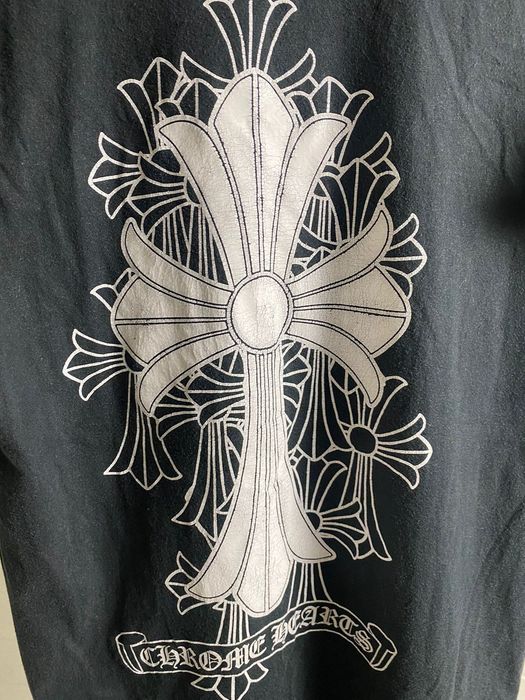 Chrome Hearts Chrome hearts big cross cemetry scroll logo | Grailed