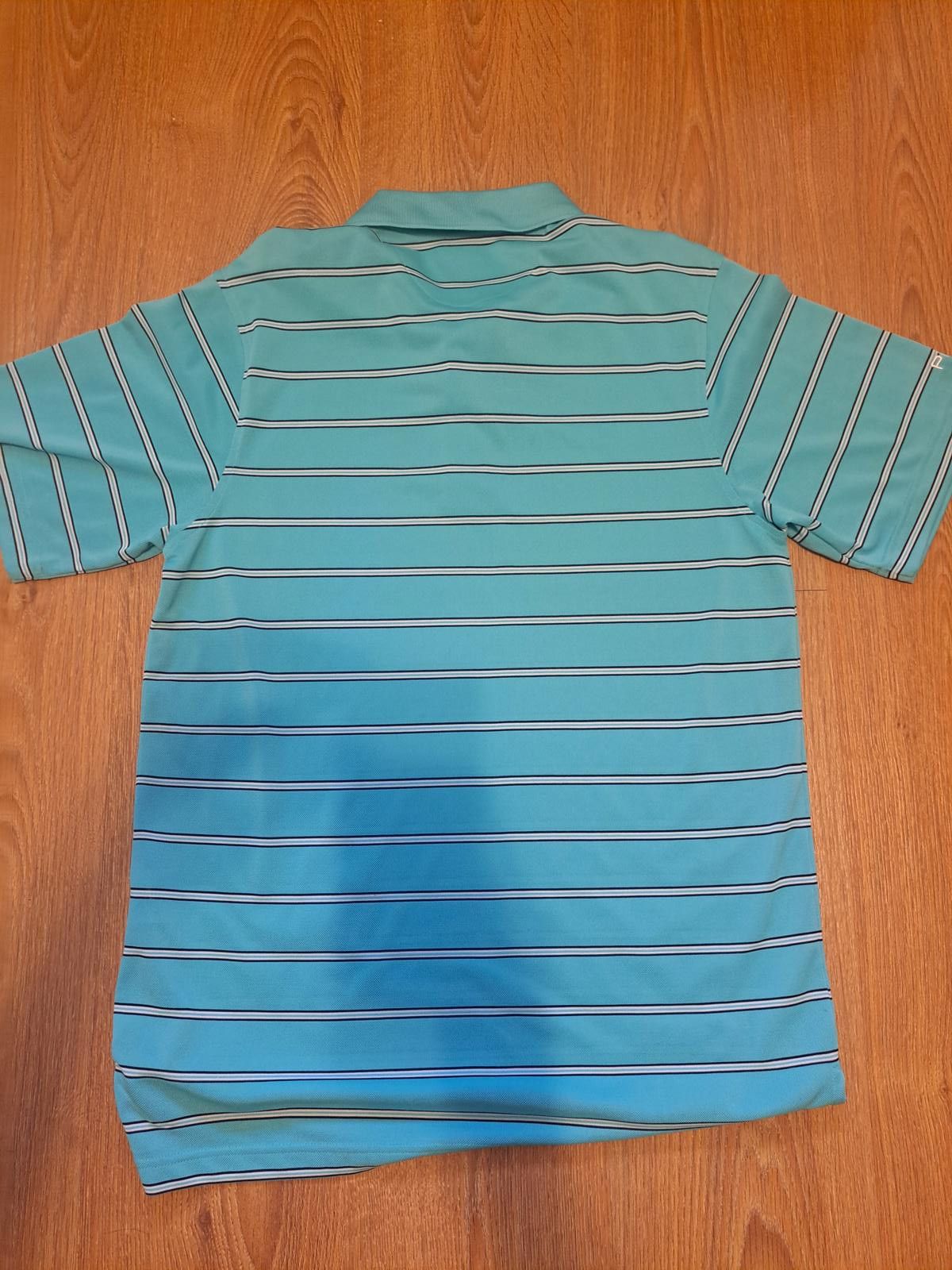 PING PING Performance Golf Polo Shirt Medium Turquoise Striped Size US M / EU 48-50 / 2 - 6 Thumbnail