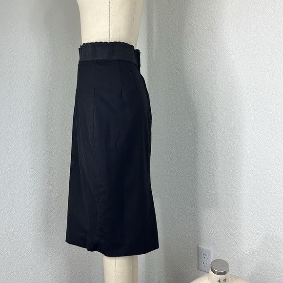 Dolce & Gabbana Dolce & Gabbana Black Leopard Print Lined Pencil Skirt Darte Size 27" / US 4 / IT 40 - 3 Thumbnail