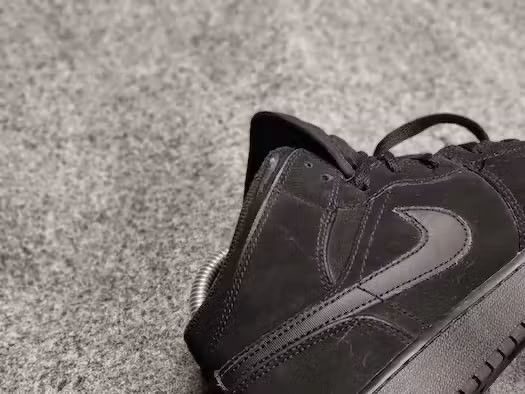 Nike 🔥 Nike Air Jordan 1 Mid GS Black Vintage Hi-Top Sneakers Size US 6.5 / EU 39-40 - 13 Thumbnail