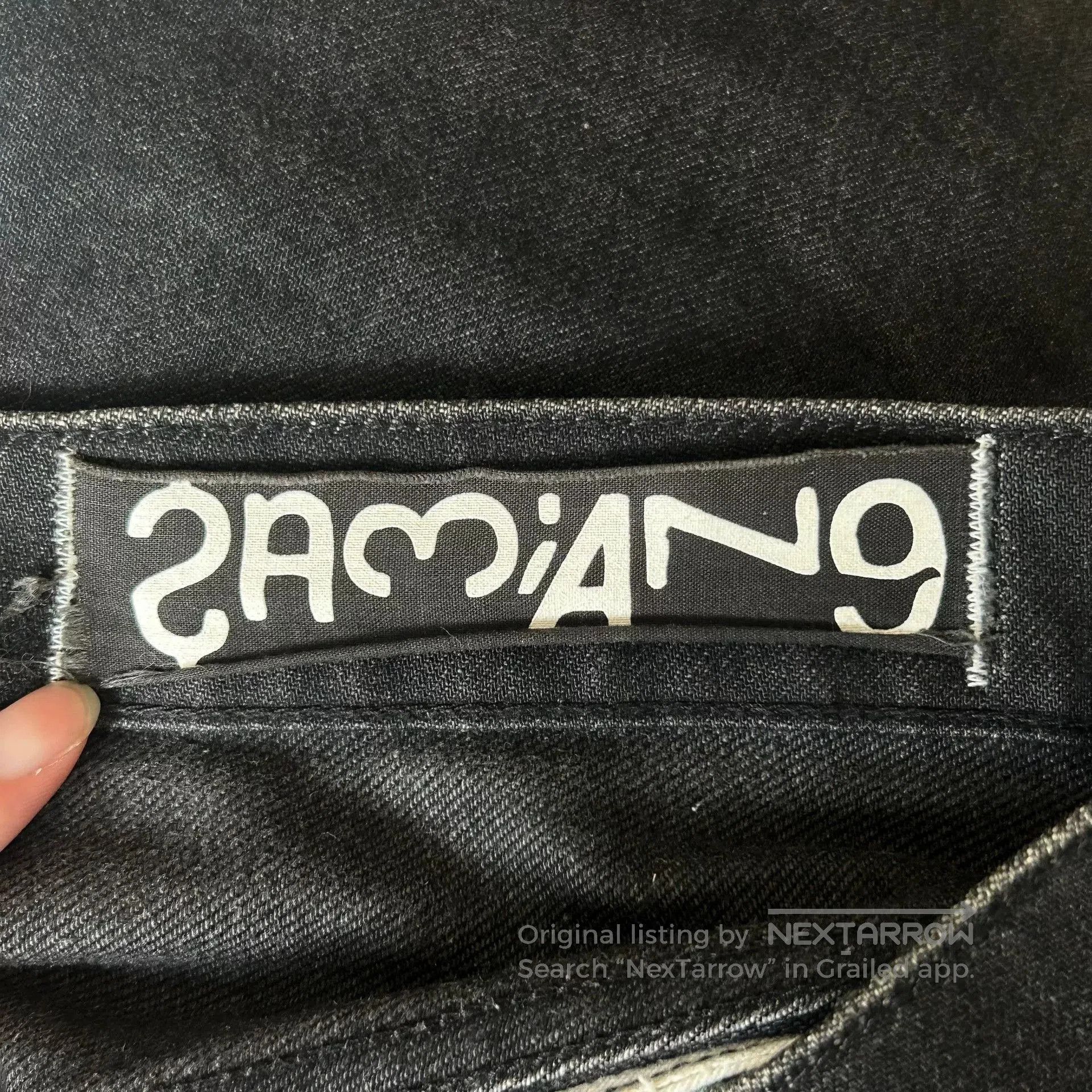 Undercover embroidered black denim pants by Undercover. Size US 43 - 7 Thumbnail