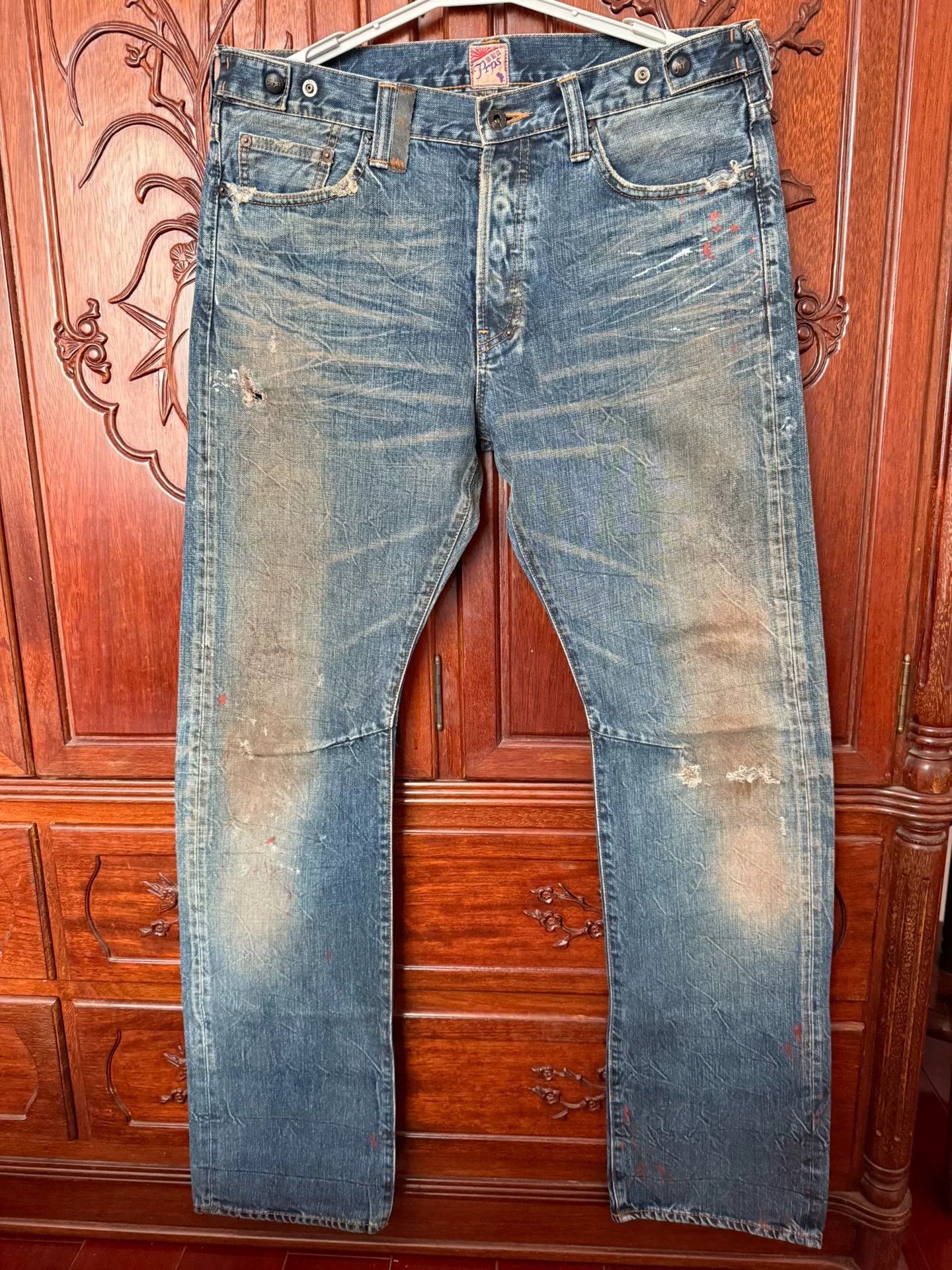 Prps Prps Men's Vintage Acid Wash Jeans Size US 34 / EU 50 - 1 Thumbnail