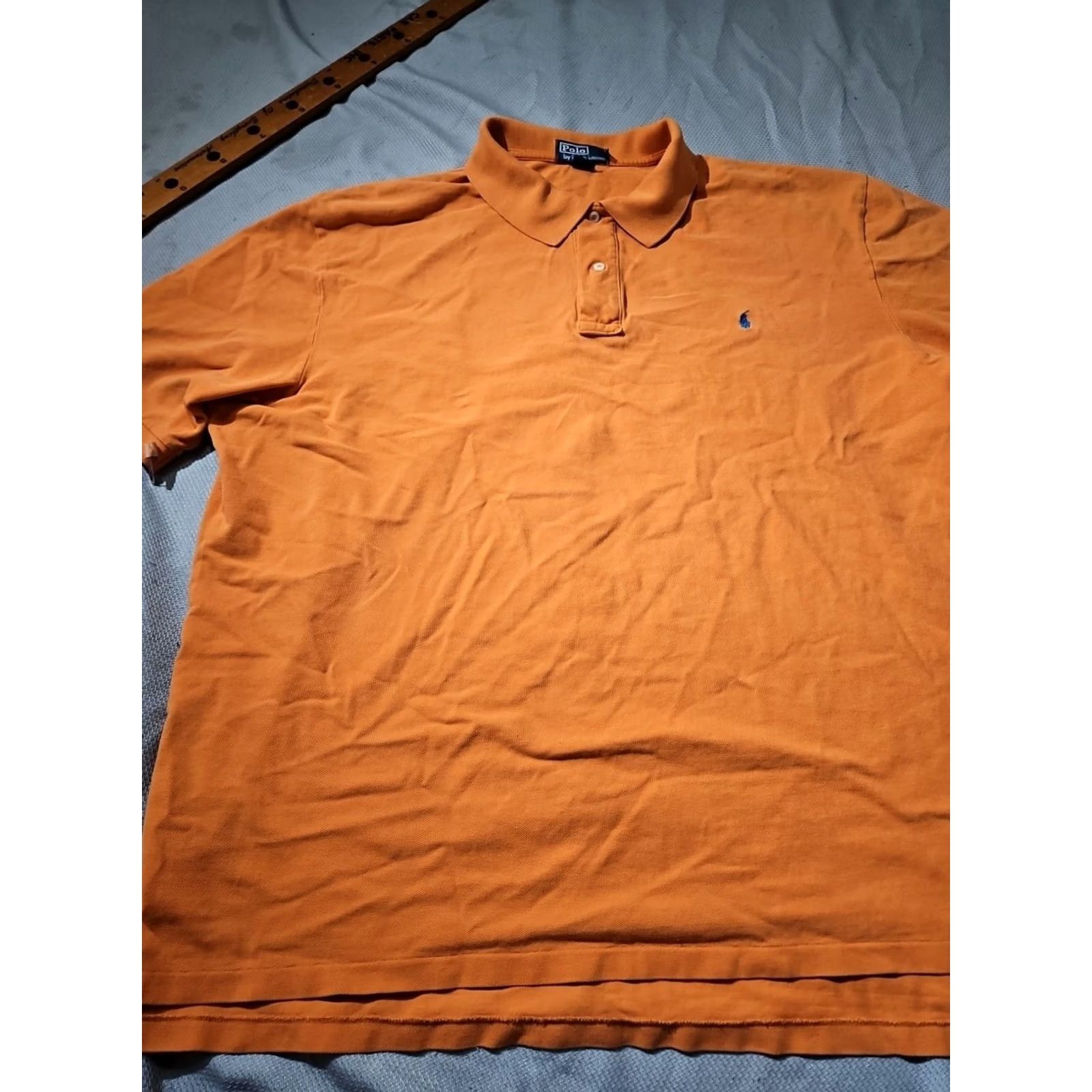 Polo Ralph Lauren Ralph Lauren Polo Shirt Men 3XLT XXXLT Orange Pony Logo Polo Preppy Button Casual Polo Shirt Size US XXL / EU 58 / 5 - 4 Thumbnail