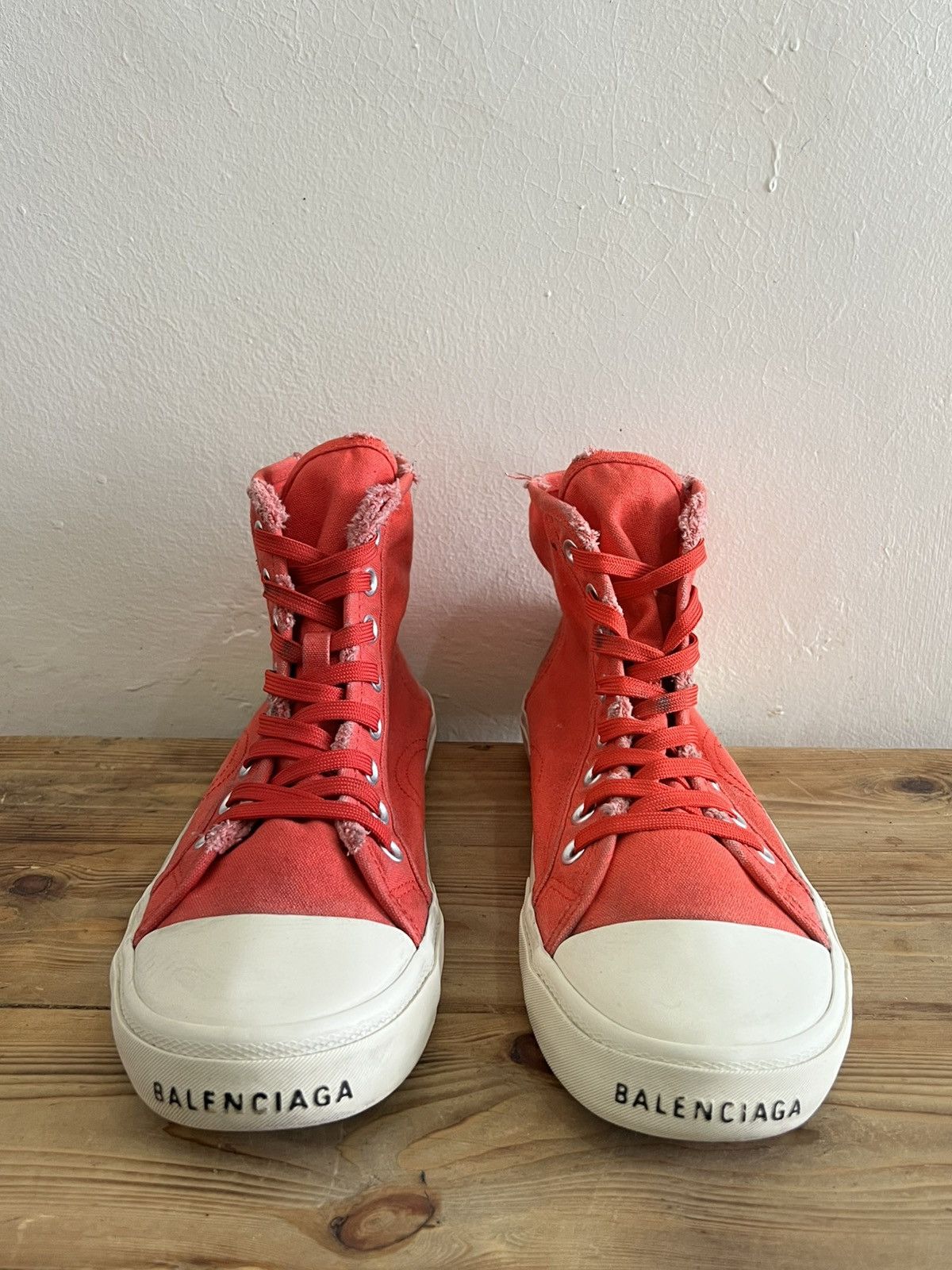 Balenciaga Balenciaga Paris High Top High Vulc Destroyer Fab/ Rub Size US 9 / EU 42 - 1 Thumbnail