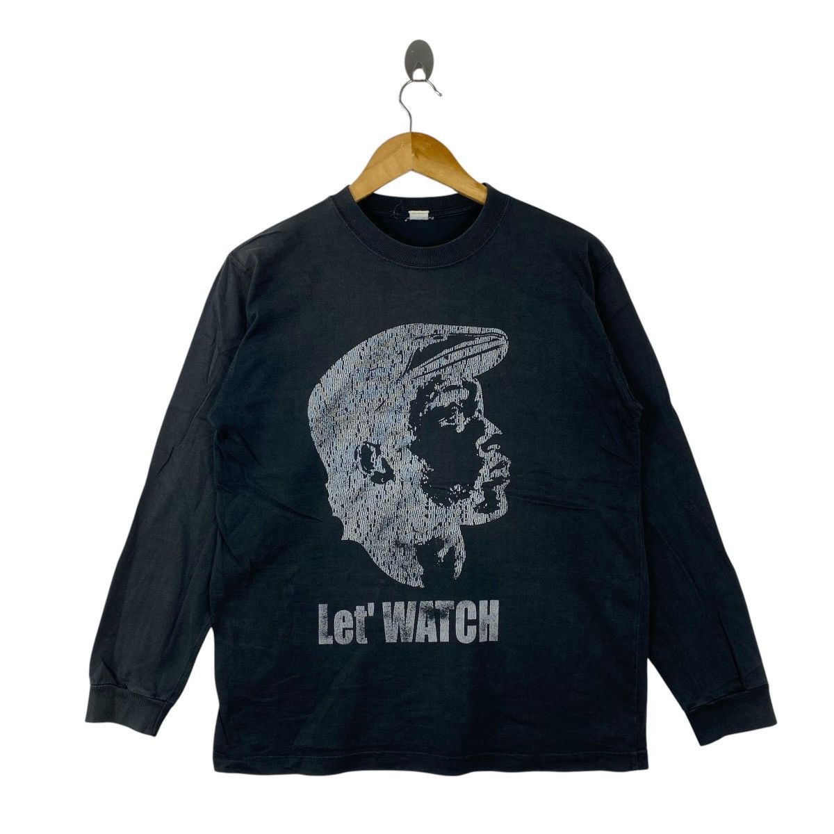Vintage Vintage 90s Let' Watch Long Sleeve Graphic T-Shirt M Size US M / EU 48-50 / 2 - 1 Thumbnail