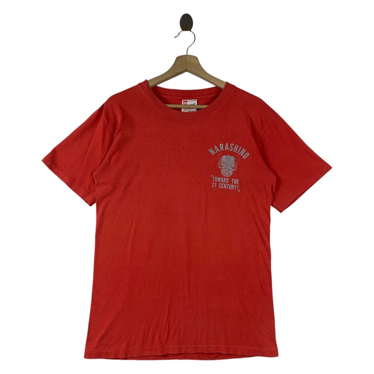 Japanese Brand × Vintage Vintage NARASHINO towards the 21 century spellout tee Size US M / EU 48-50 / 2 - 2 Thumbnail