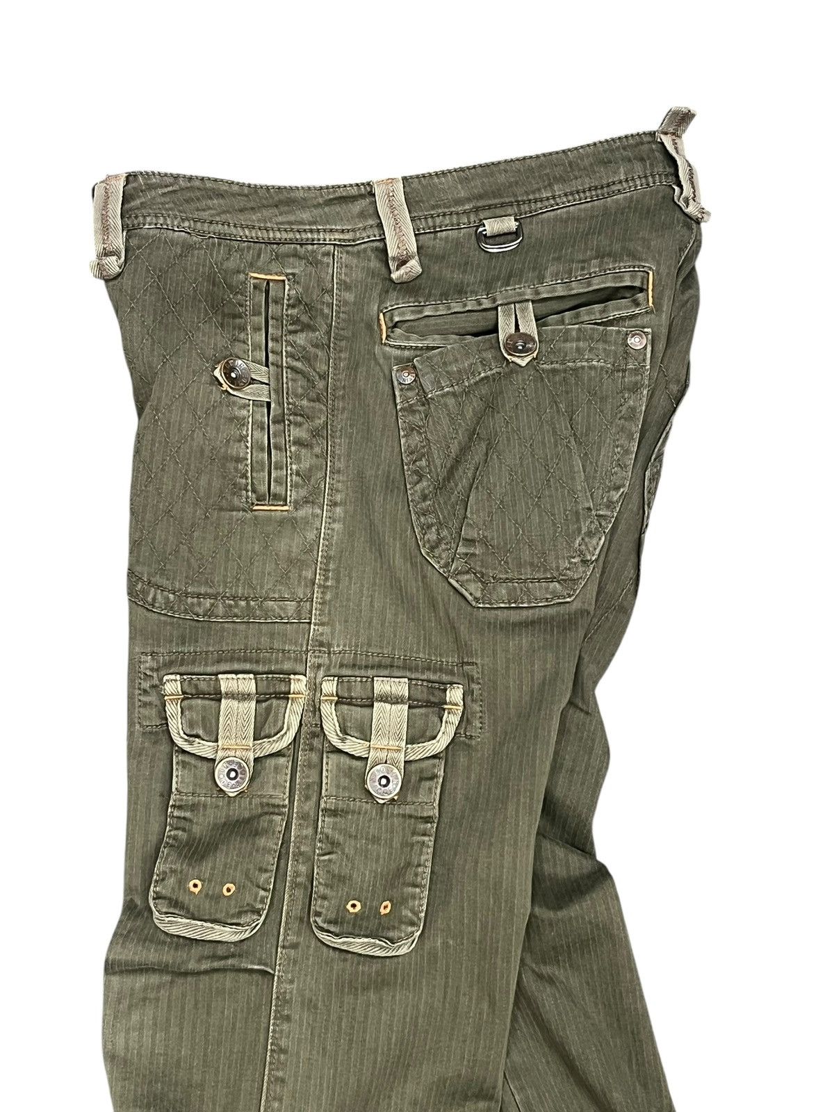 Edwin Vintage Edwin 505 Cargo Flare Pants Y2K Harajuku Military Size US 32 / EU 48 - 2 Thumbnail