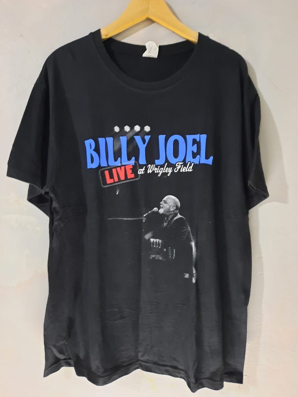 image of Band Tees x Tour Tee Billy Joel - Vintage Live Tour in Black, Men's (Size Large)