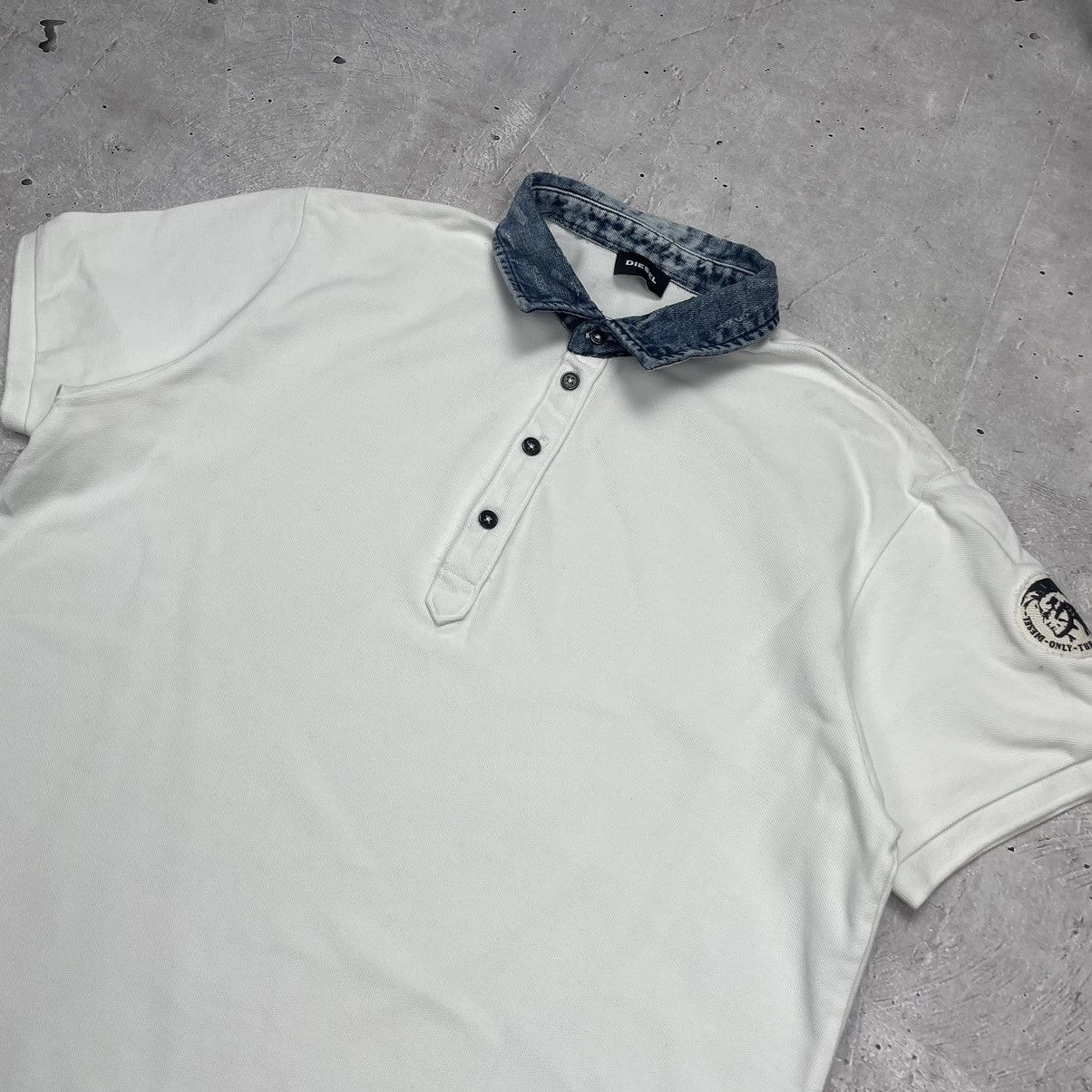 Diesel Diesel polo T-shirt denim collar sz XL y2k Size US XL / EU 56 / 4 - 5 Thumbnail