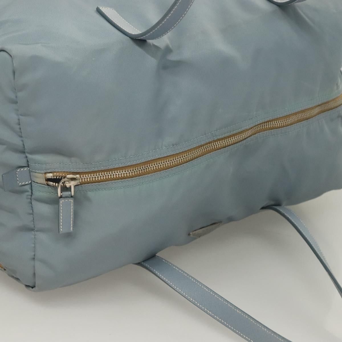 Prada PRADA Boston Bag Nylon Light Blue Silver Size ONE SIZE - 6 Thumbnail