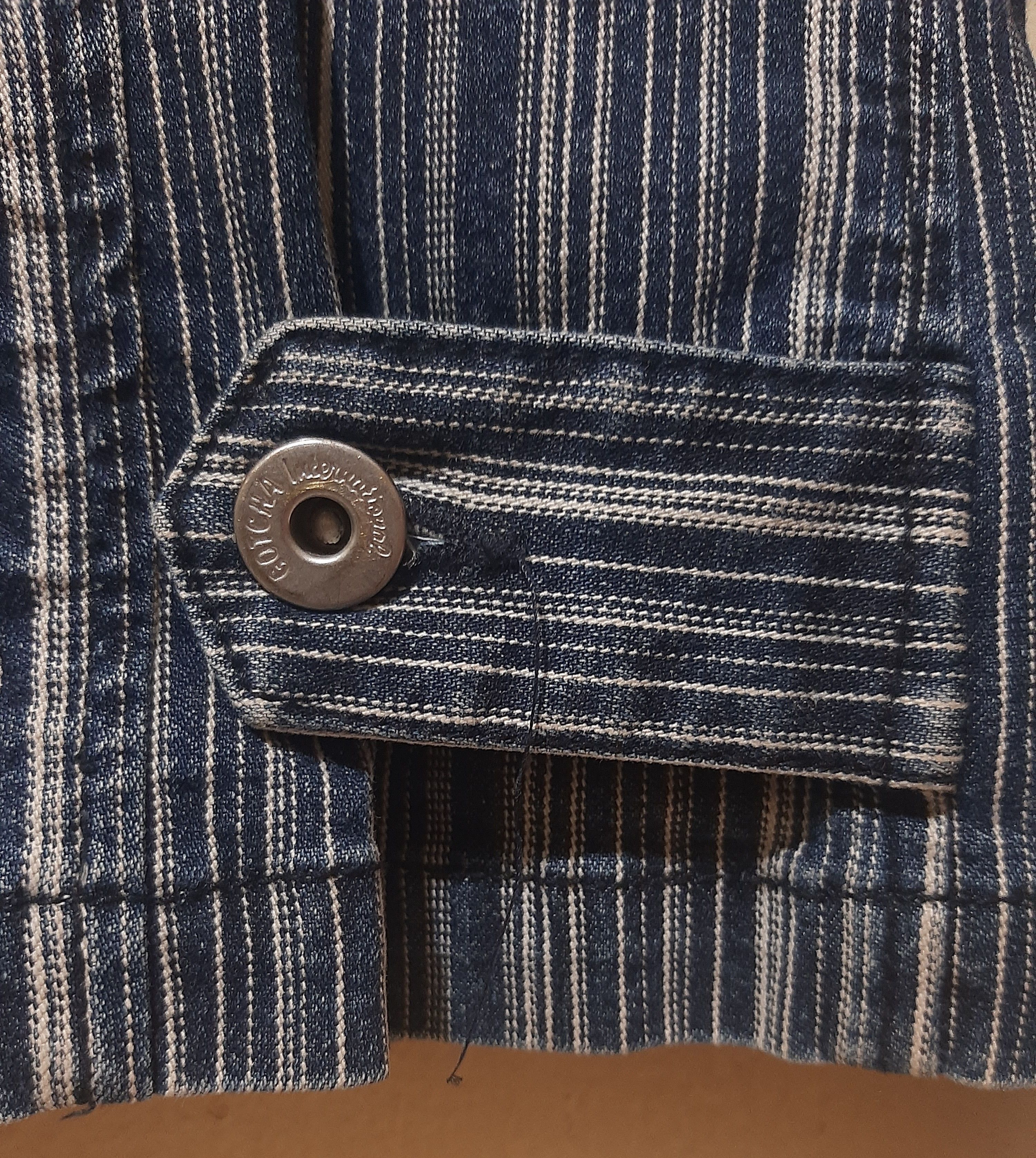 Gotcha Vintage Gotcha Elastic Denim Jacket Rare Size US L / EU 52-54 / 3 - 8 Thumbnail