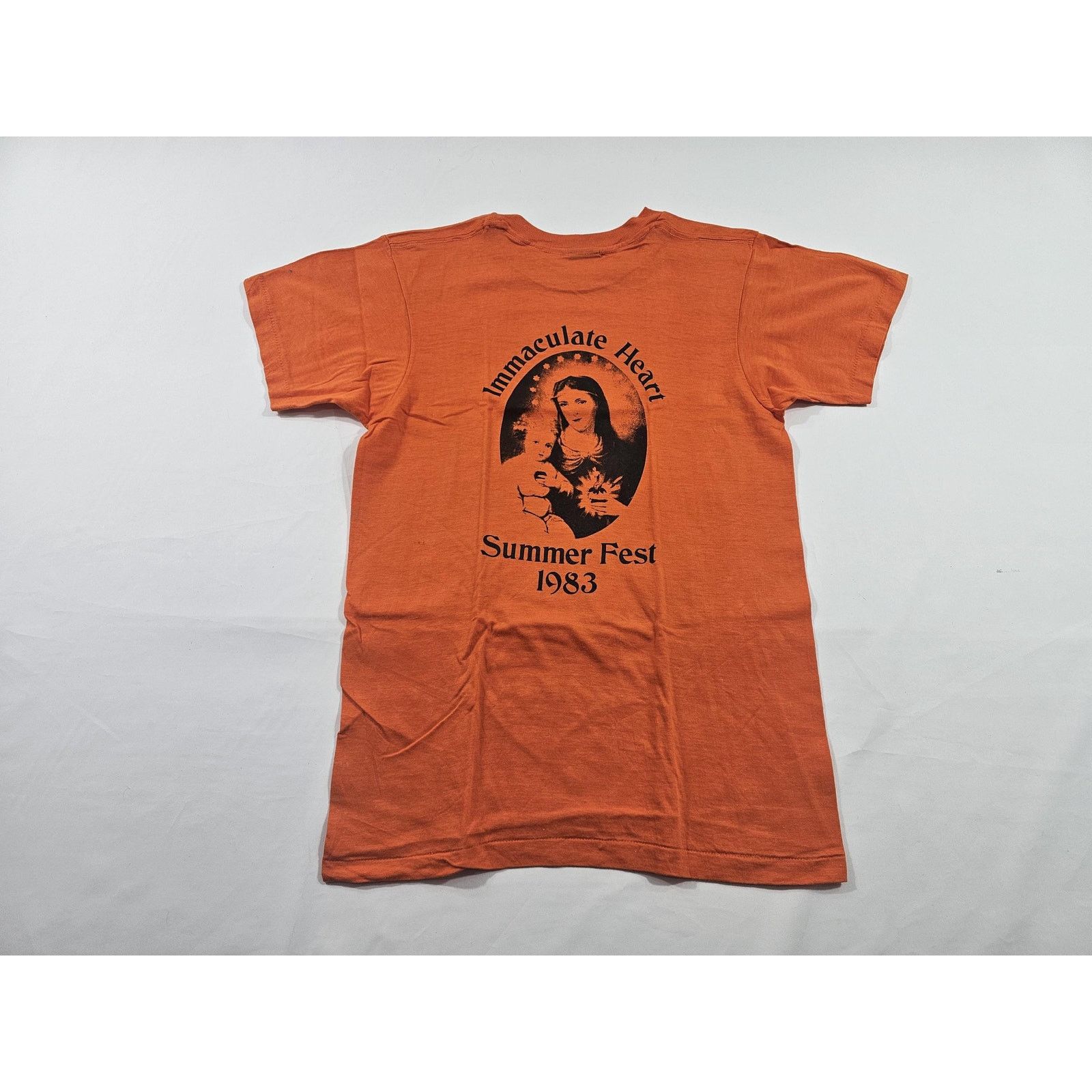 Other Immaculate Heart Summerfest 1983 Orange Black T-shirt Sz M Size US M / EU 48-50 / 2 - 1 Thumbnail