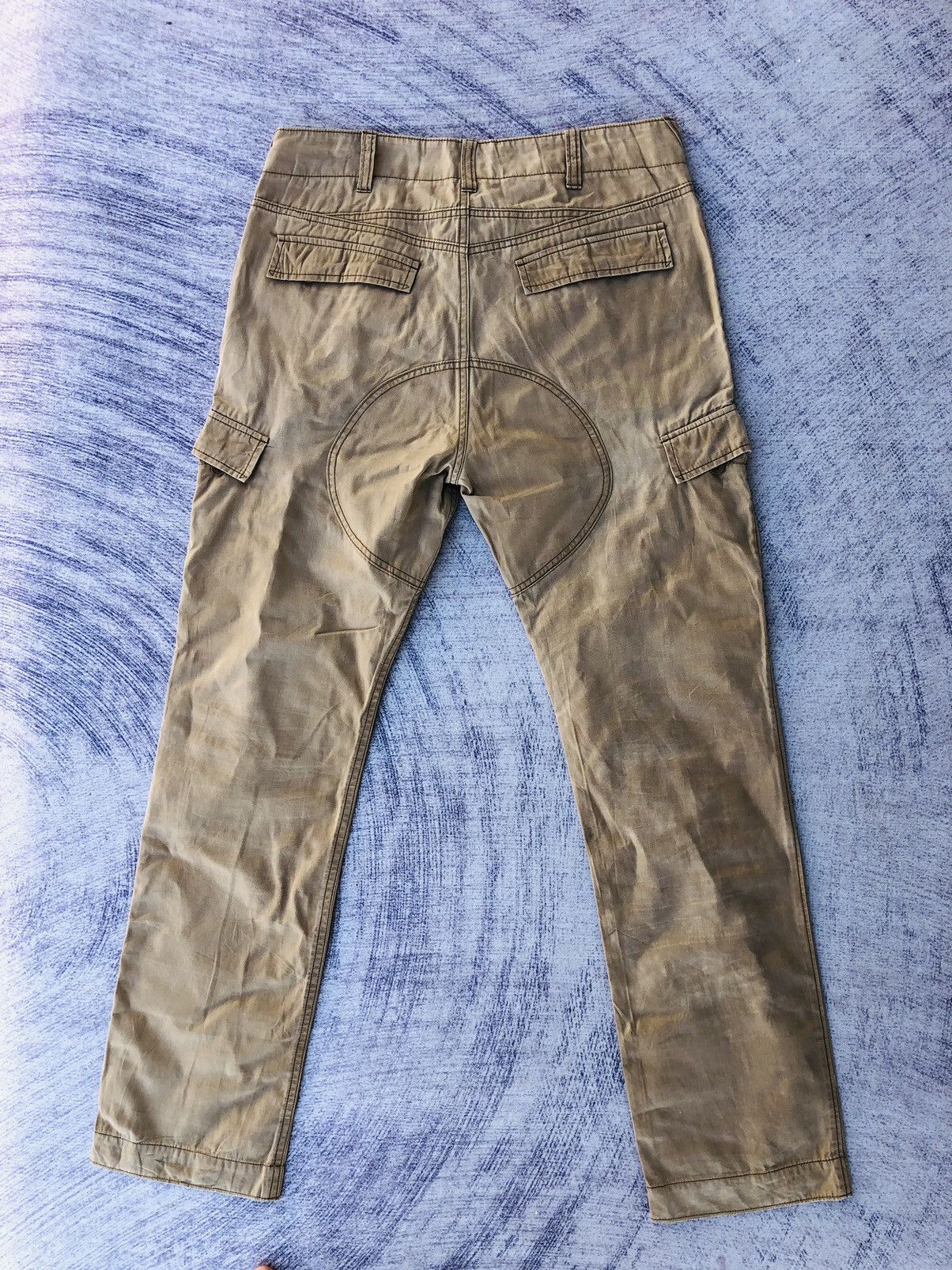 Vintage Faded Begie Cargo Trousers With 6 Pocket Workware Size US 33 - 8 Thumbnail
