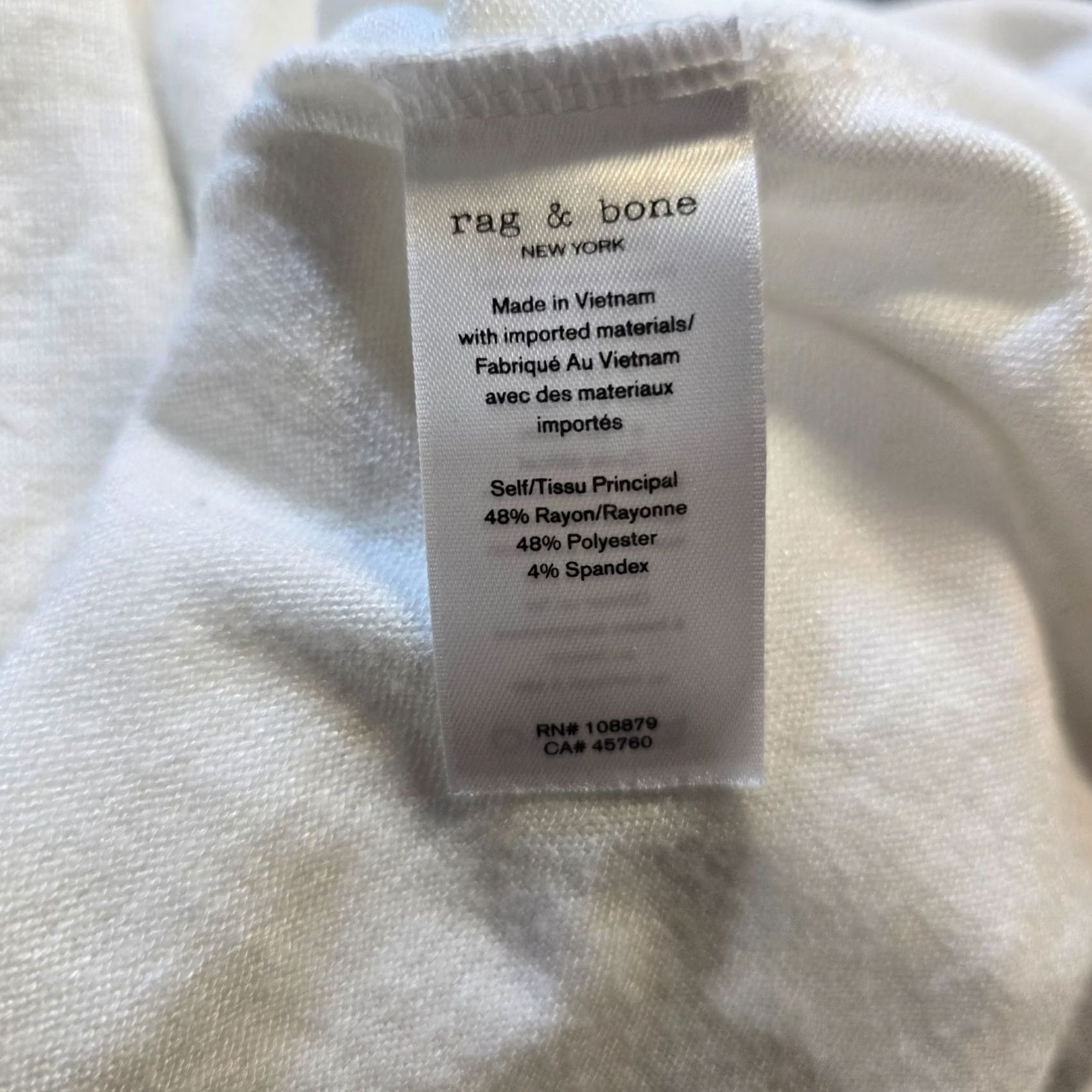 Rag & Bone Rag & bone Top Womens Small White Knit Cold Shoulder Long Sleeve Casual Capsule Shirt Size S / US 4 / IT 40 - 7 Thumbnail
