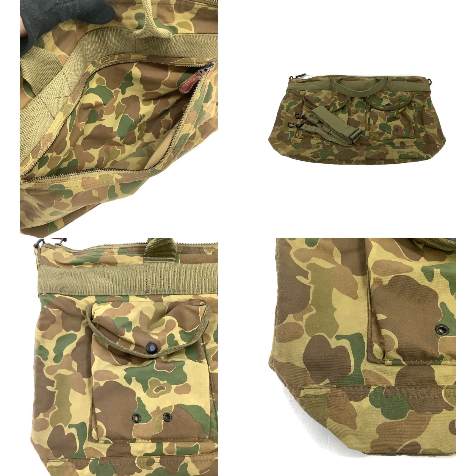 Ralph Lauren RRL Ralph Lauren Camouflage Tote Bag Green Unisex good condition Size ONE SIZE - 8 Thumbnail