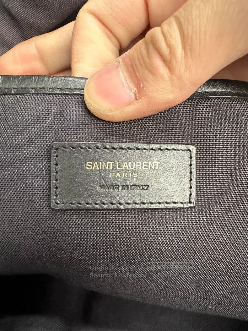 Saint Laurent Paris Saint Laurent Paris Black Canvas Backpack Size ONE SIZE - 8 Thumbnail