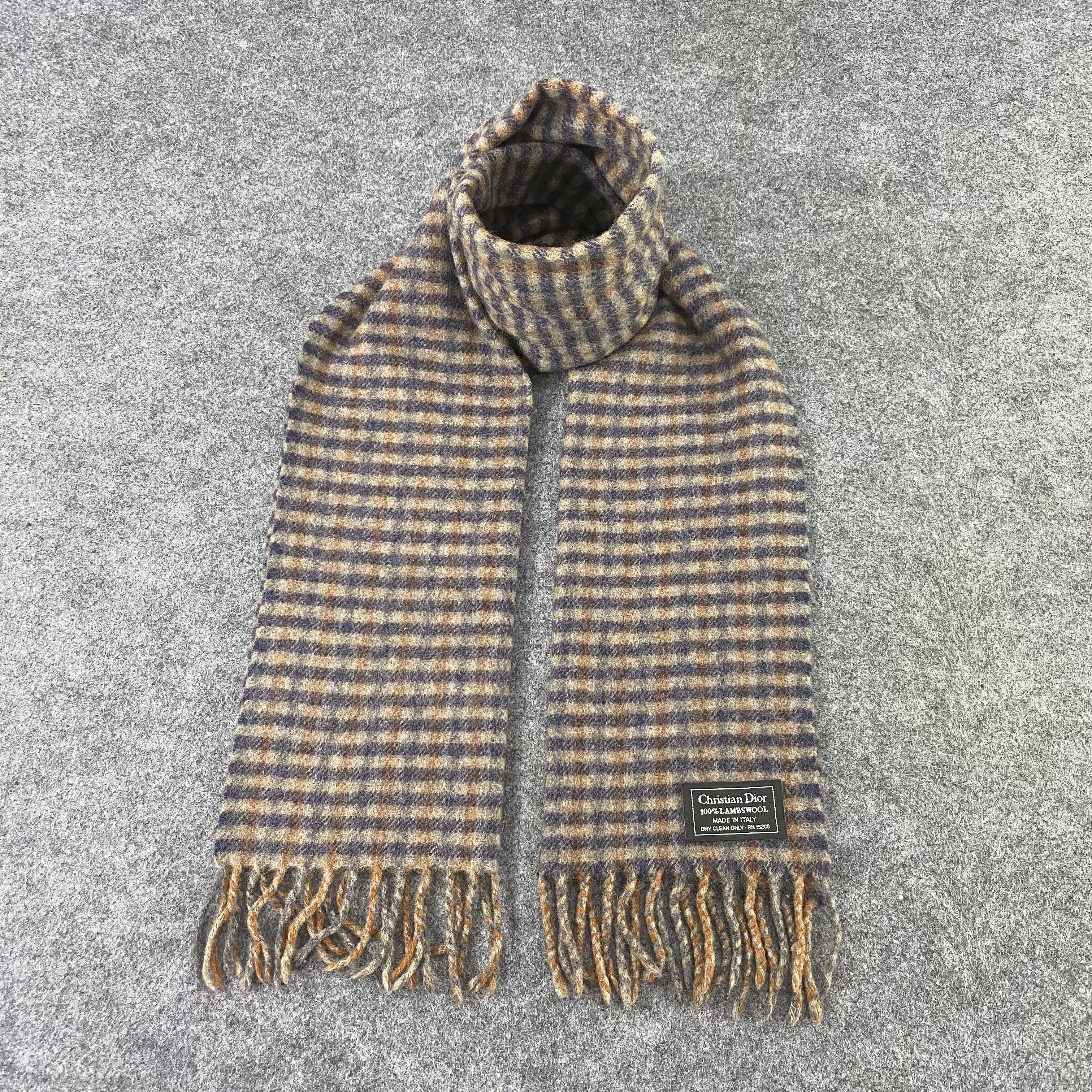Christian Dior Monsieur Christian Dior Scarf / Muffler / Neckwear -T1112 Size ONE SIZE - 1 Thumbnail