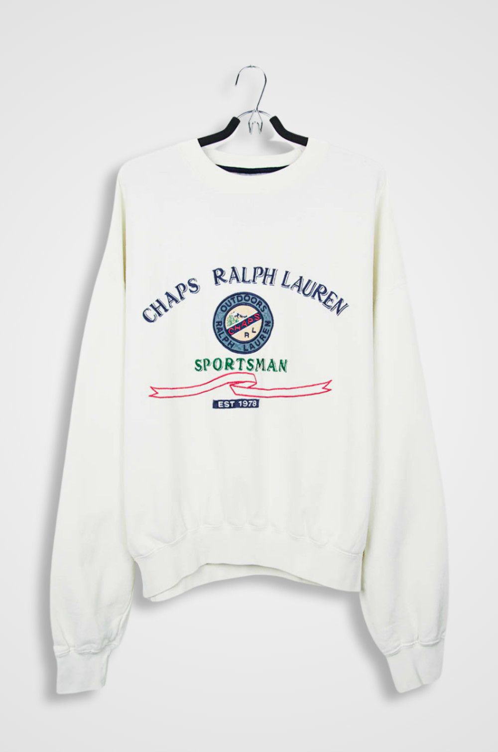 Chaps Ralph Lauren CHAPS Ralph Lauren Sportsman Sweatshirt White - Size XL Size US XL / EU 56 / 4 - 1 Thumbnail