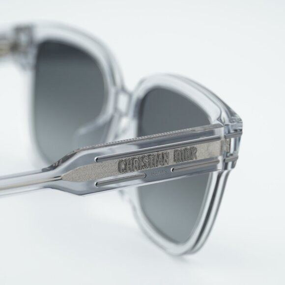 Dior Dior DIORSIGNATURE S7F 45A1 Sunglasses Grey Square Frame Size ONE SIZE - 5 Thumbnail