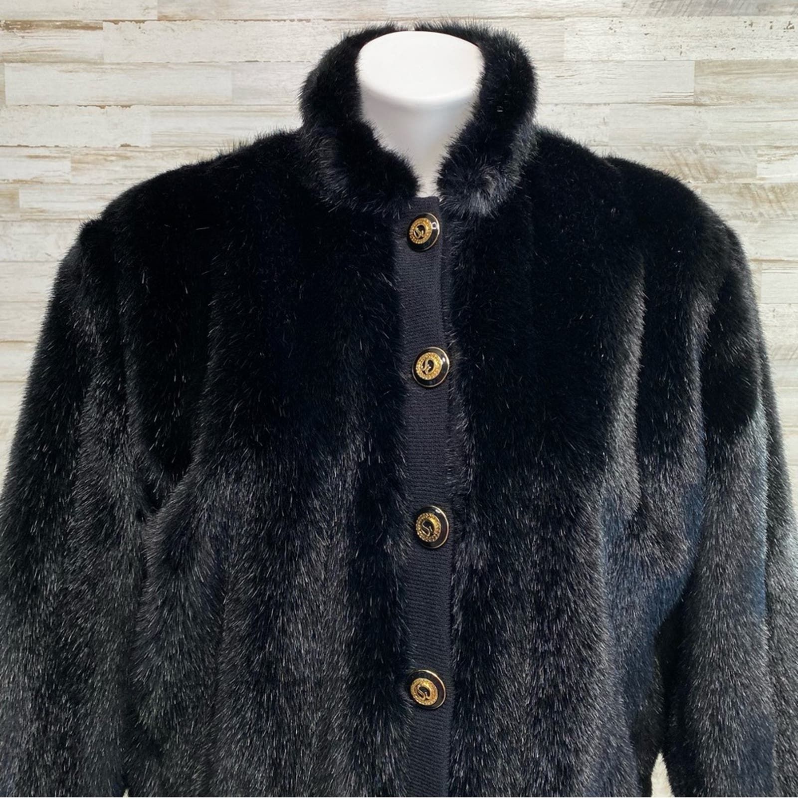St. John Couture St. John Collection by Marie Gray Faux Fur Jacket Vest XS Size XS / US 0-2 / IT 36-38 - 6 Thumbnail