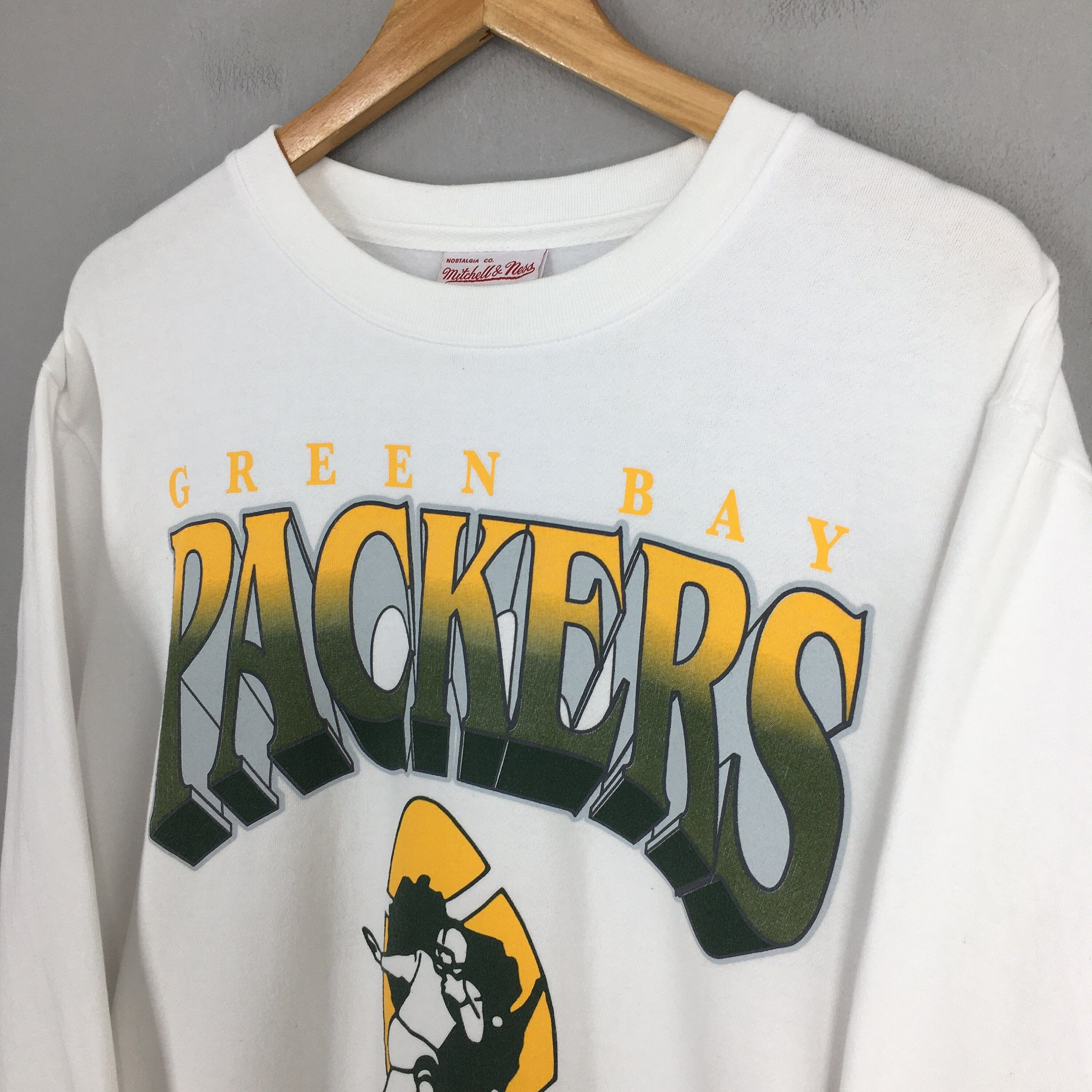 NFL × Vintage Vintage Green Bay Packers NFL White Sweatshirt Large Size US L / EU 52-54 / 3 - 3 Thumbnail