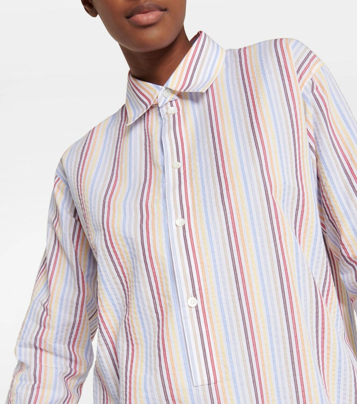 Loewe o1y1025 Striped Shirt in Multicolor Size XS / US 0-2 / IT 36-38 - 2 Thumbnail