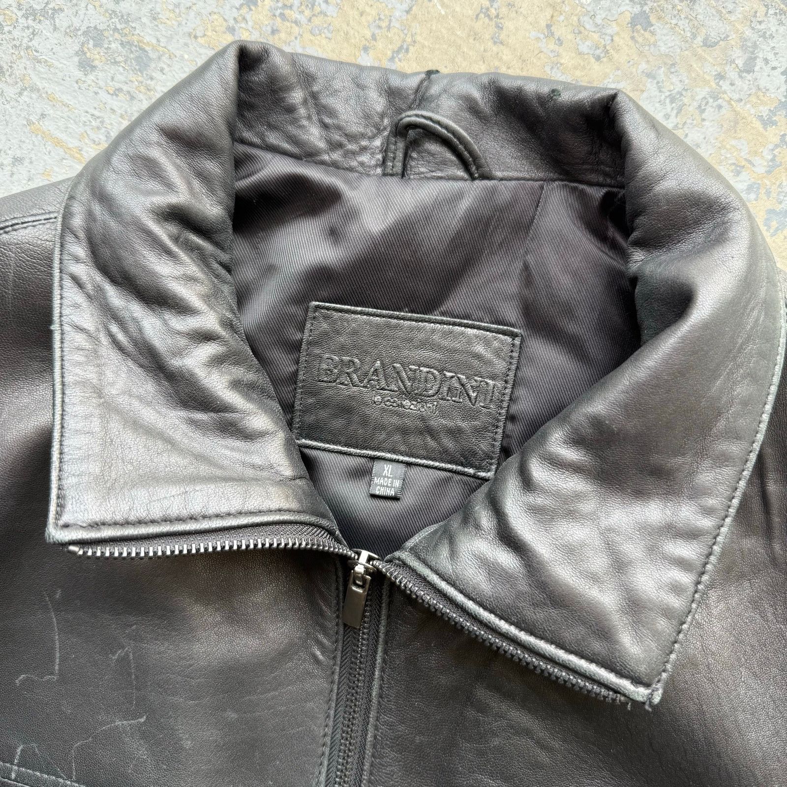 Vintage Vintage Brandini Lambskin Leather Jacket XL Size US XL / EU 56 / 4 - 2 Thumbnail