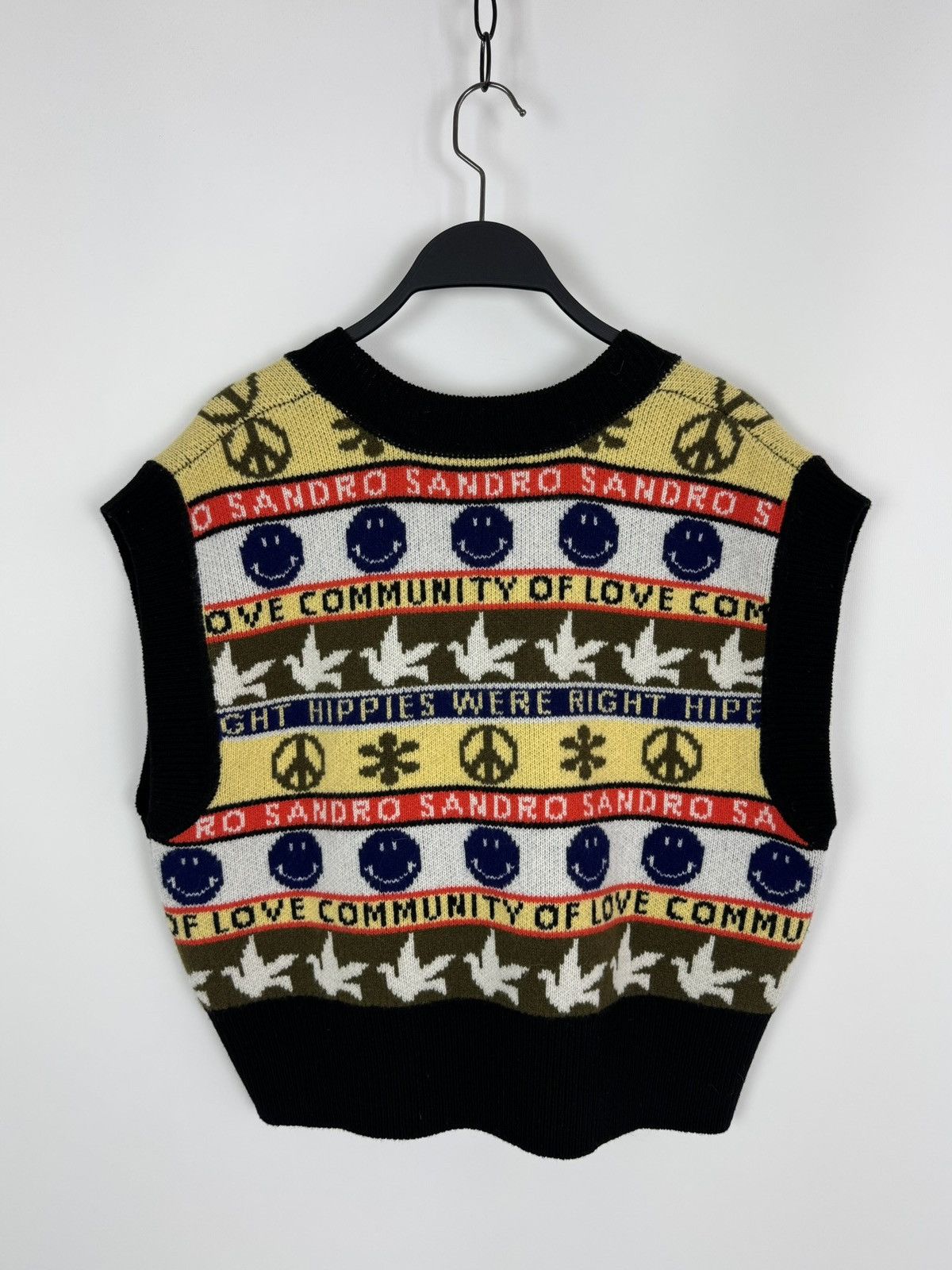 Sandro Sandro x Smiley Sleeveless Sweater With Motif Size M / US 6-8 / IT 42-44 - 9 Thumbnail