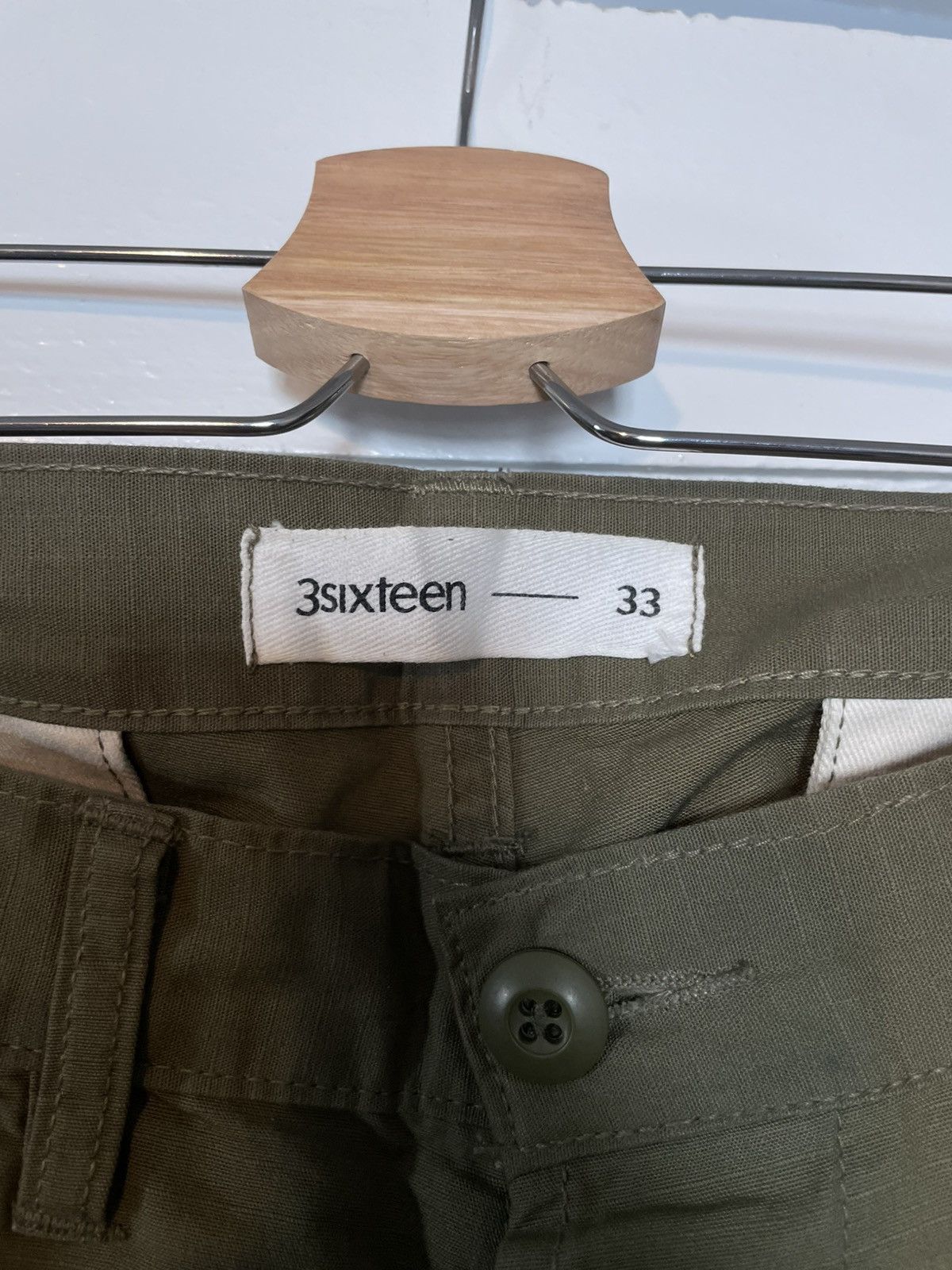 3sixteen 3sixteen Olive Ripstop Cinch Cargo Pants 33 Size US 33 - 5 Thumbnail