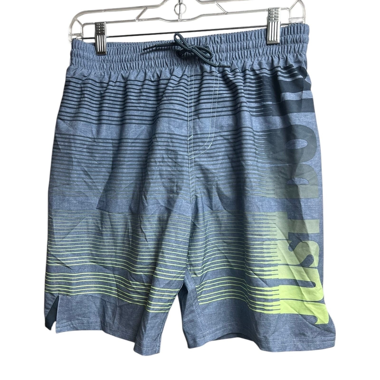 Nike Nike Men's JUST DO IT Vital Gray Stripe Swim Shorts Small Size US 30 / EU 46 - 1 Thumbnail