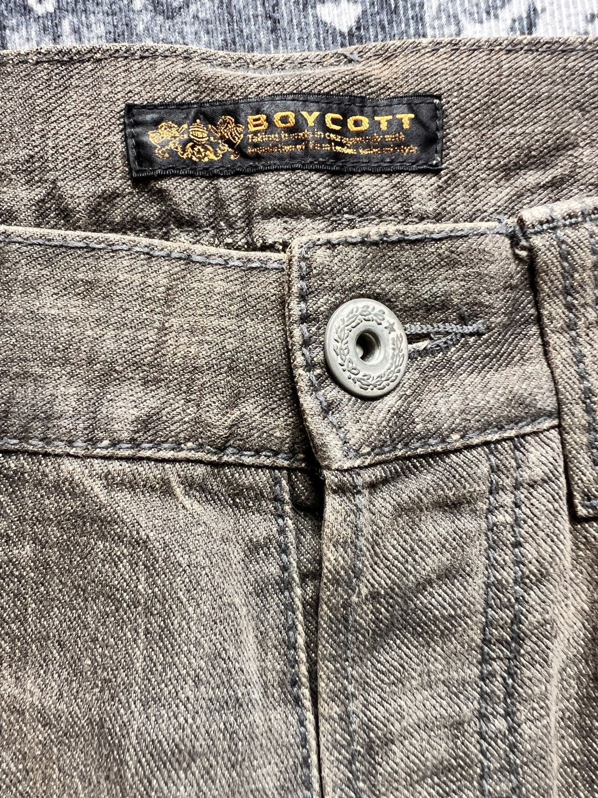 Boycott Boycott Destroyed Tappered Denim Jeans Size US 34 / EU 50 - 12 Thumbnail