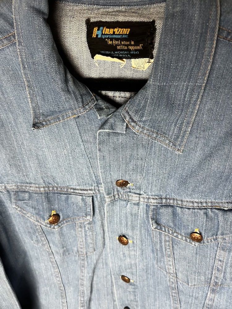 Vintage Vintage Horizon Sportswear Inc Denim Jean Jacket Size US XL / EU 56 / 4 - 4 Thumbnail